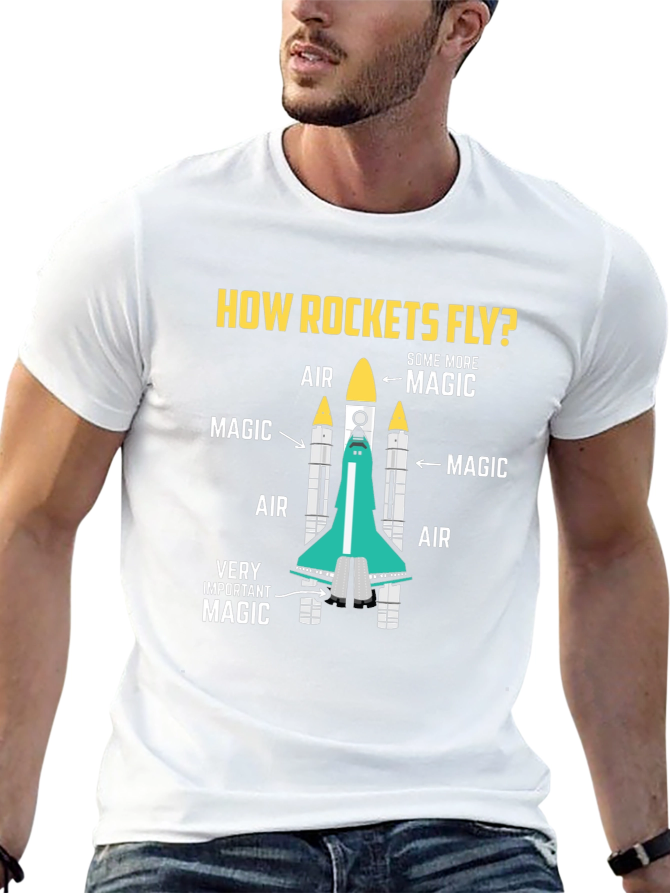 How Rockets Fly T-Shirt - Magic Science Tee