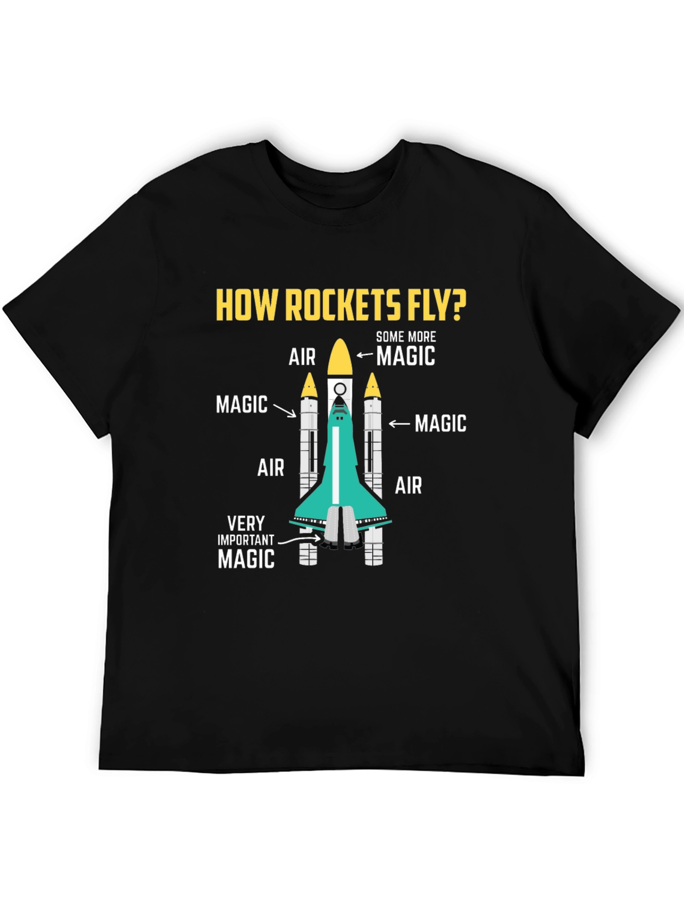 How Rockets Fly T-Shirt - Magic Science Tee