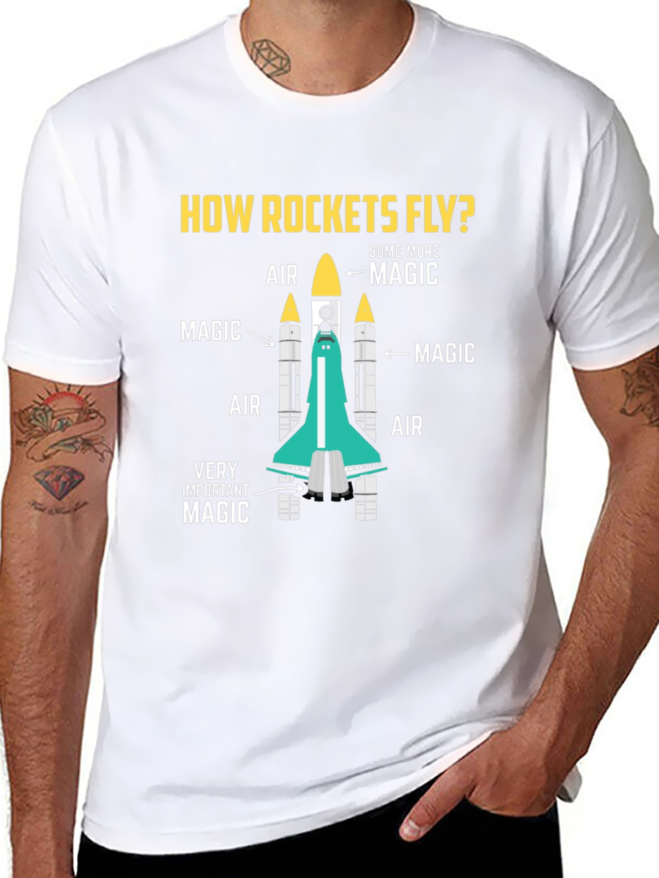 How Rockets Fly T-Shirt - Magic Science Tee