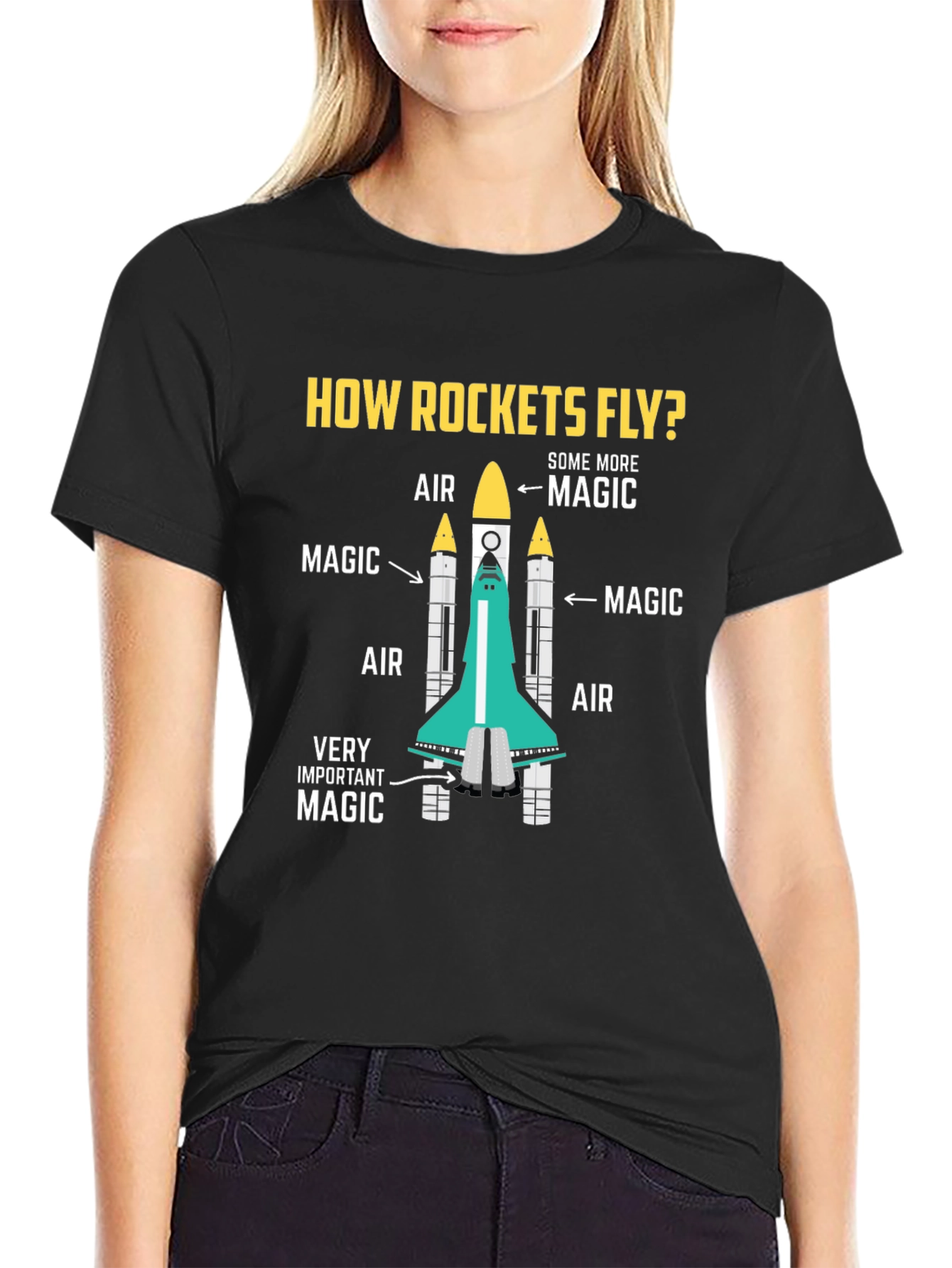 How Rockets Fly T-Shirt - Magic Science Tee