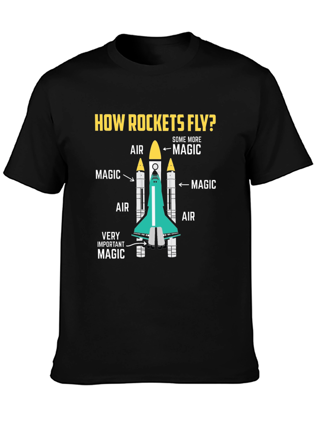 How Rockets Fly T-Shirt - Magic Science Tee