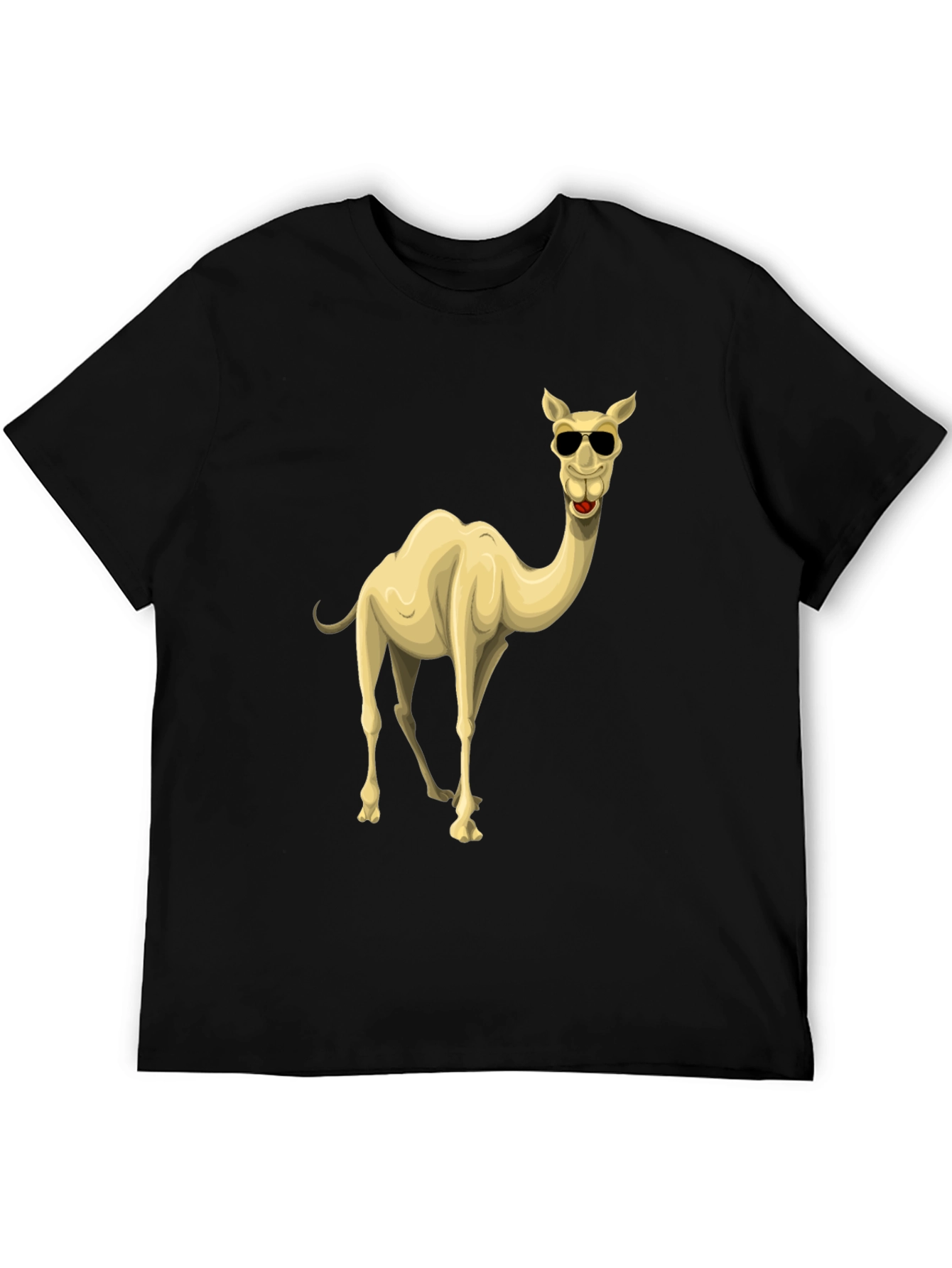 Cool Camel Black Graphic T-Shirt