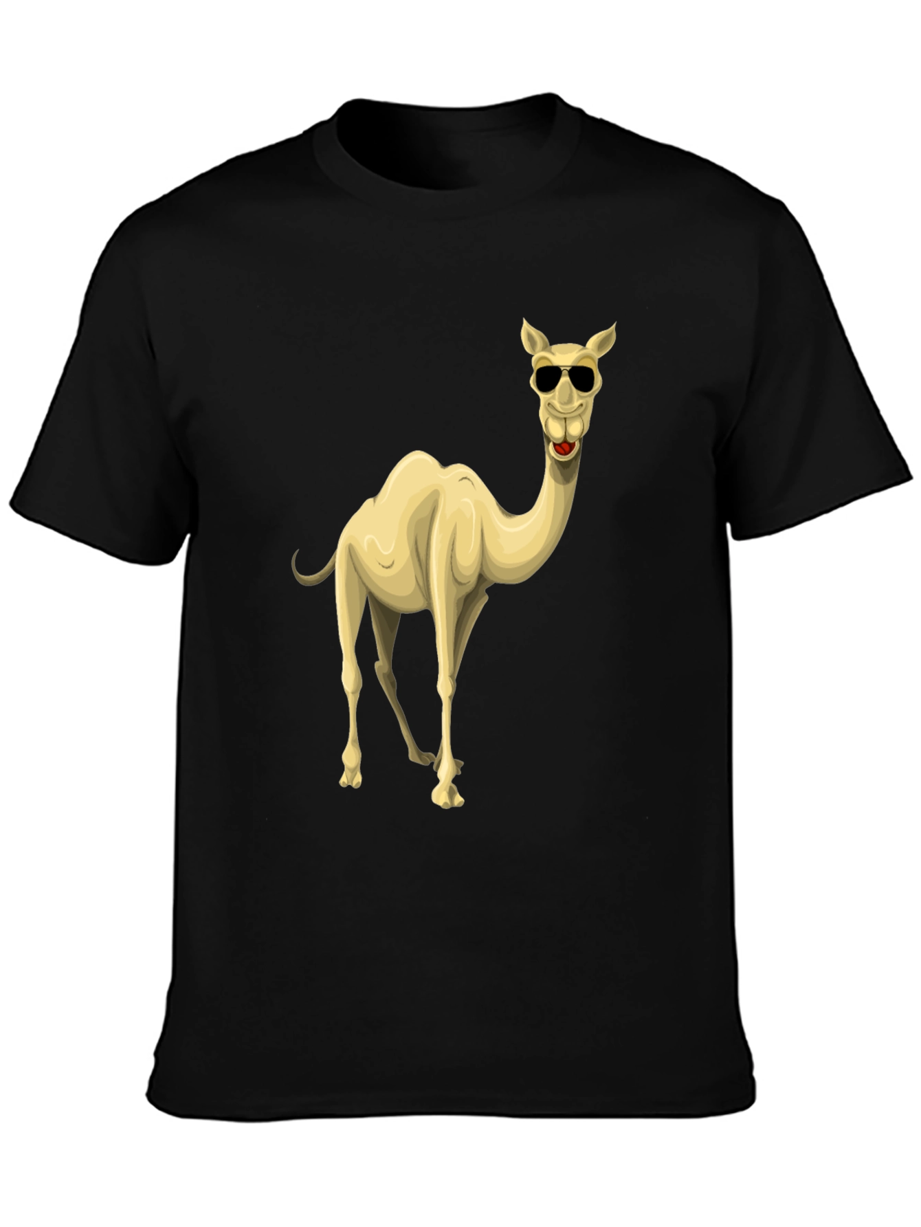 Cool Camel Black Graphic T-Shirt