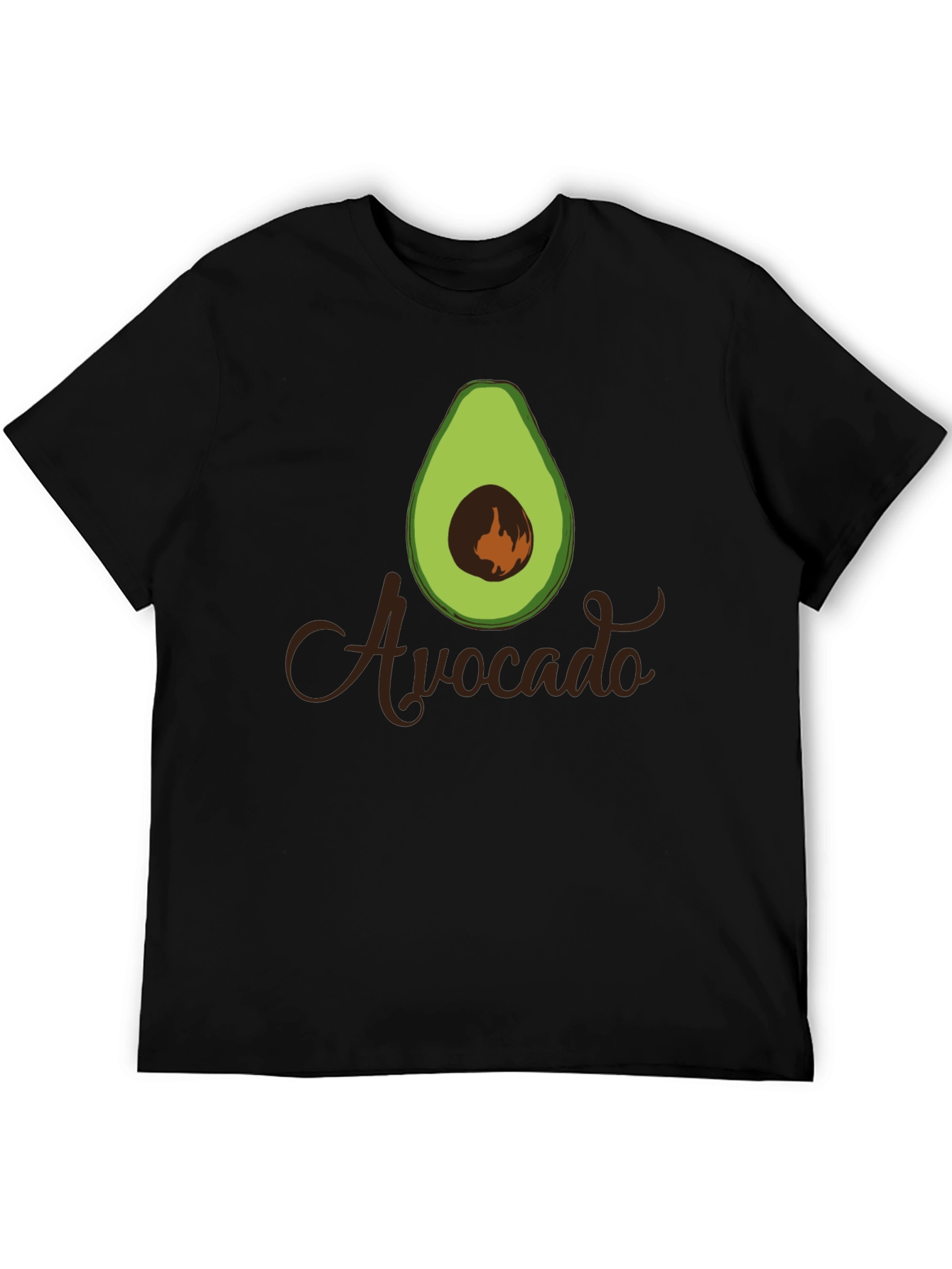 Avocado Graphic Black T-Shirt