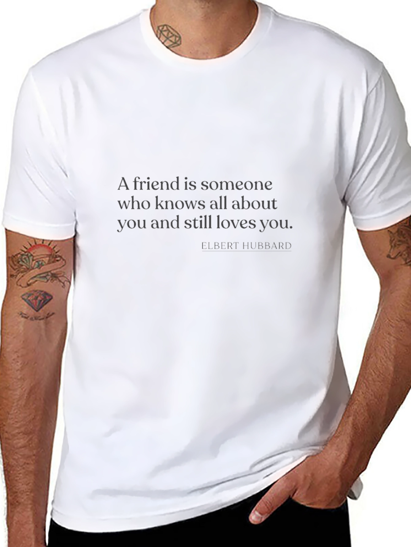 Friendship Quote T-Shirt - A Friend is Someone...