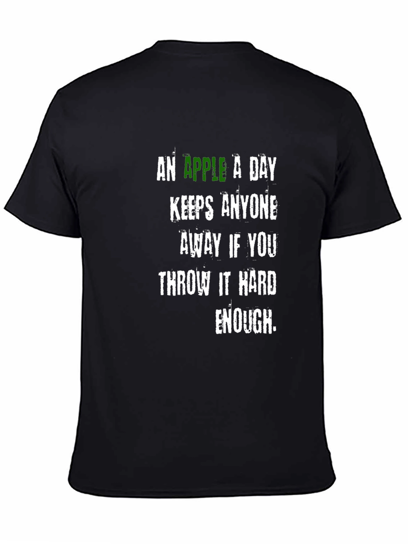 Humorous Apple Throw T-Shirt