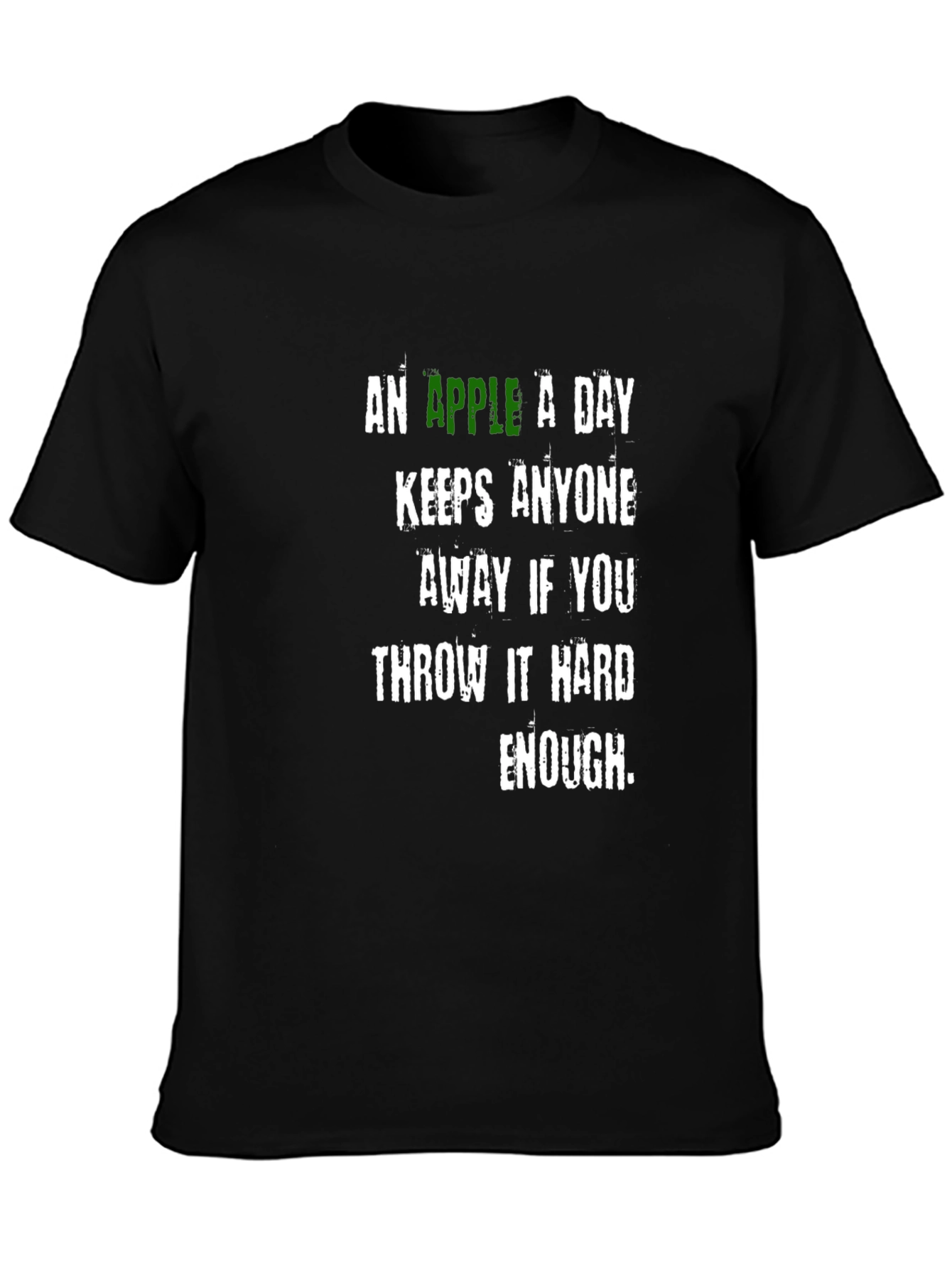 Humorous Apple Throw T-Shirt