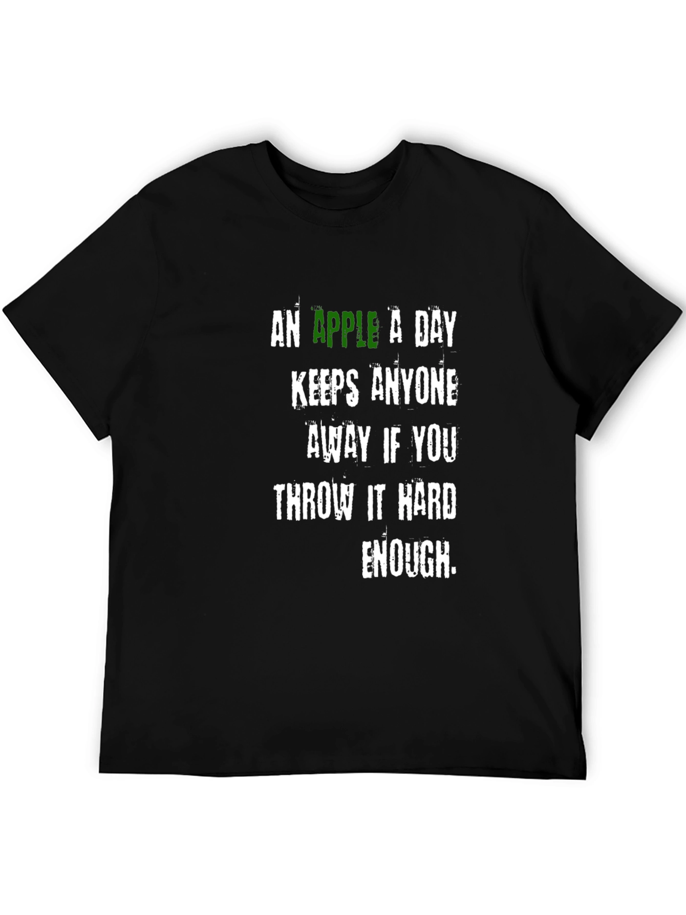 Humorous Apple Throw T-Shirt