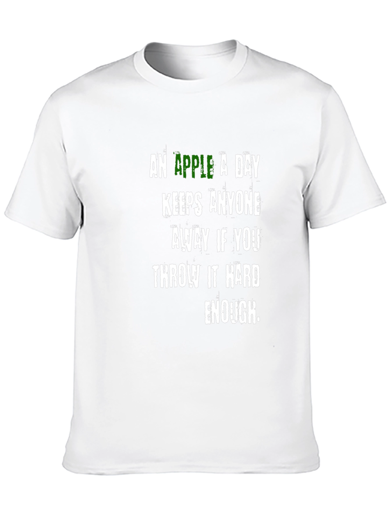 Humorous Apple Throw T-Shirt