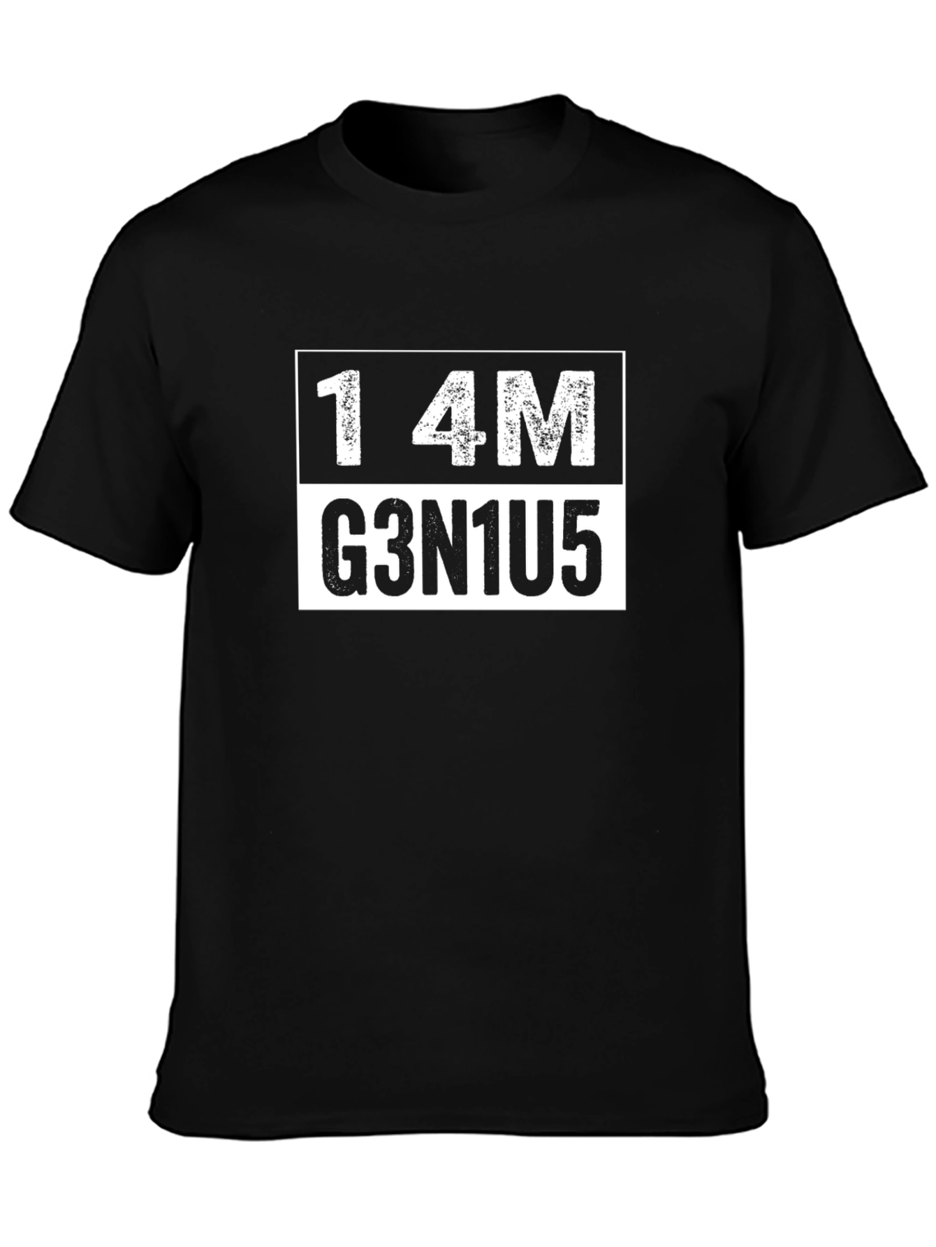 I AM GENIUS T-Shirt Black