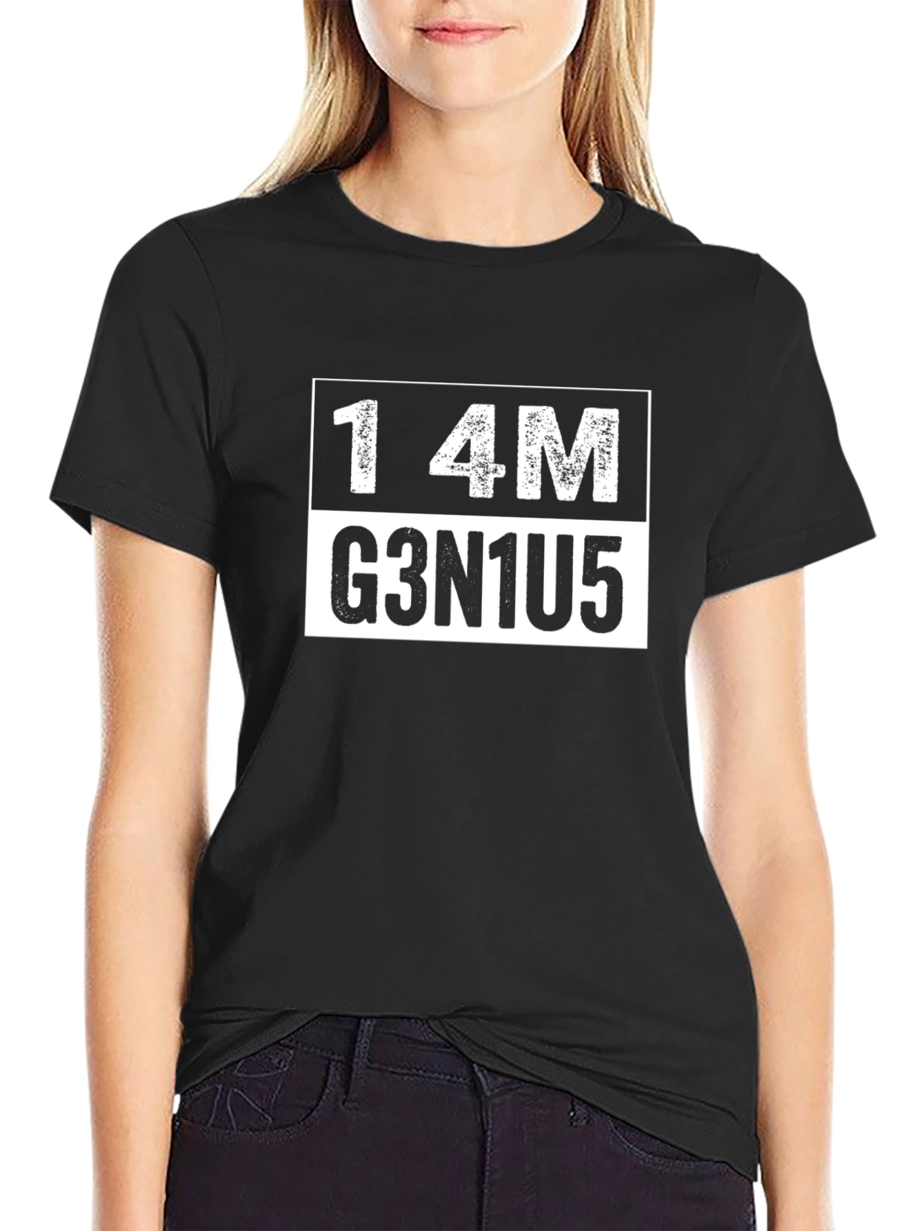 I AM GENIUS T-Shirt Black
