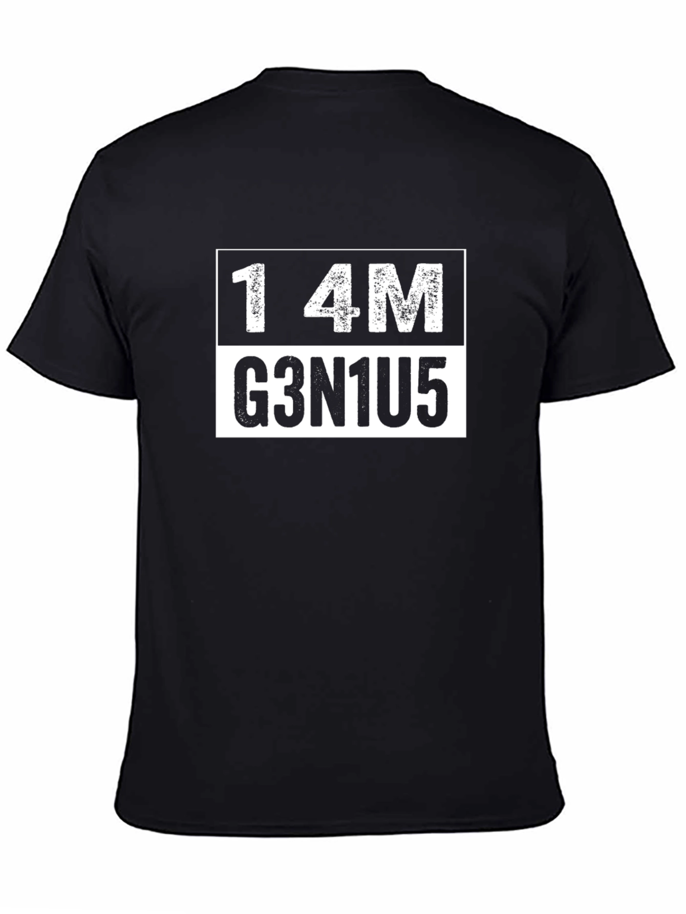 I AM GENIUS T-Shirt Black