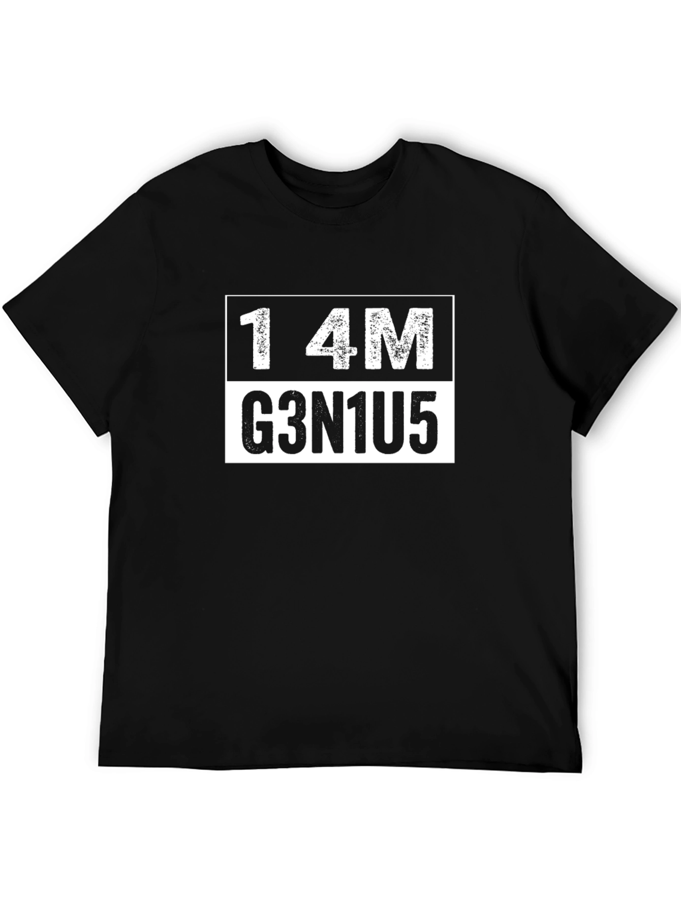 I AM GENIUS T-Shirt Black