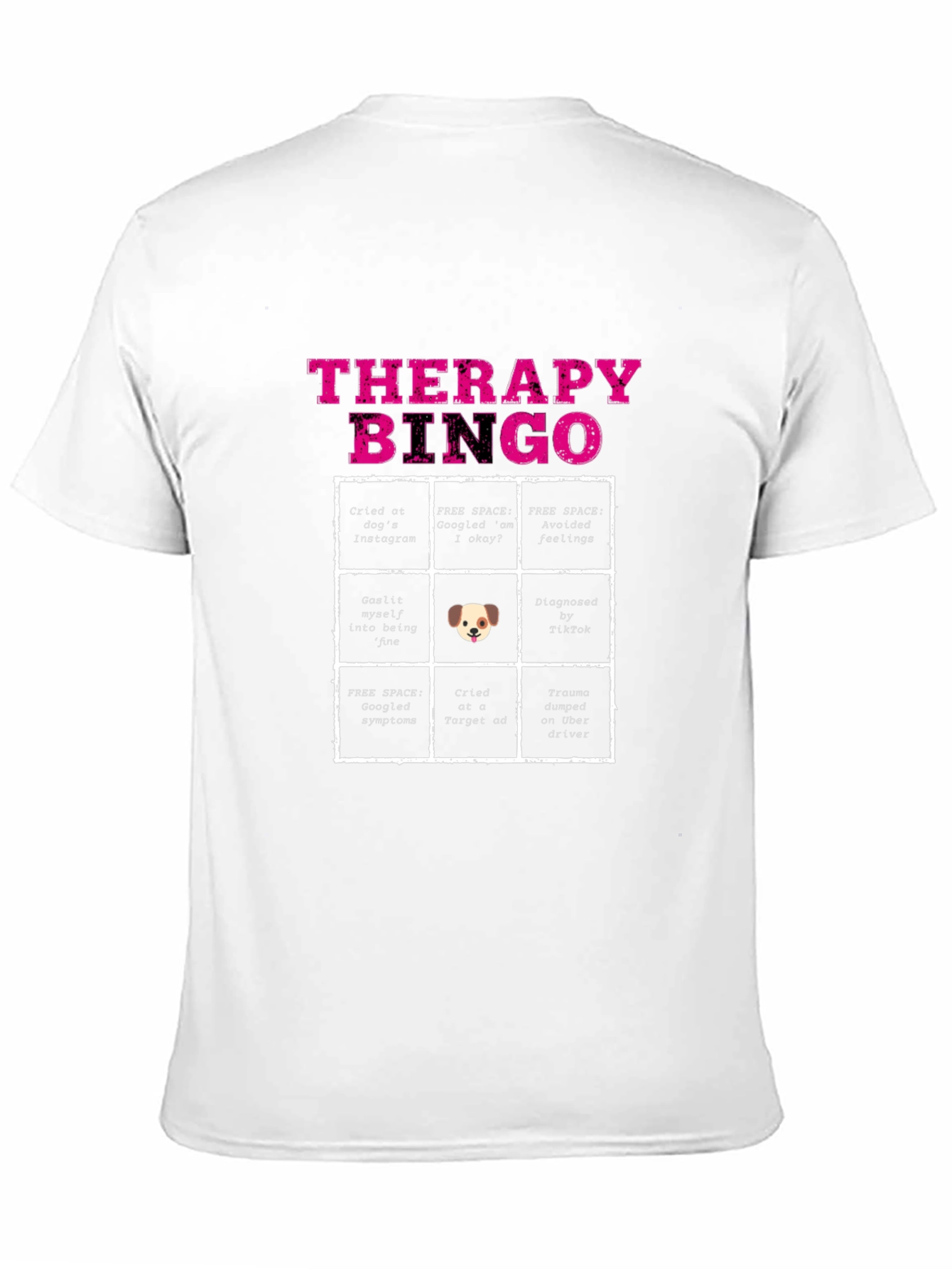 Therapy Bingo Black T-Shirt