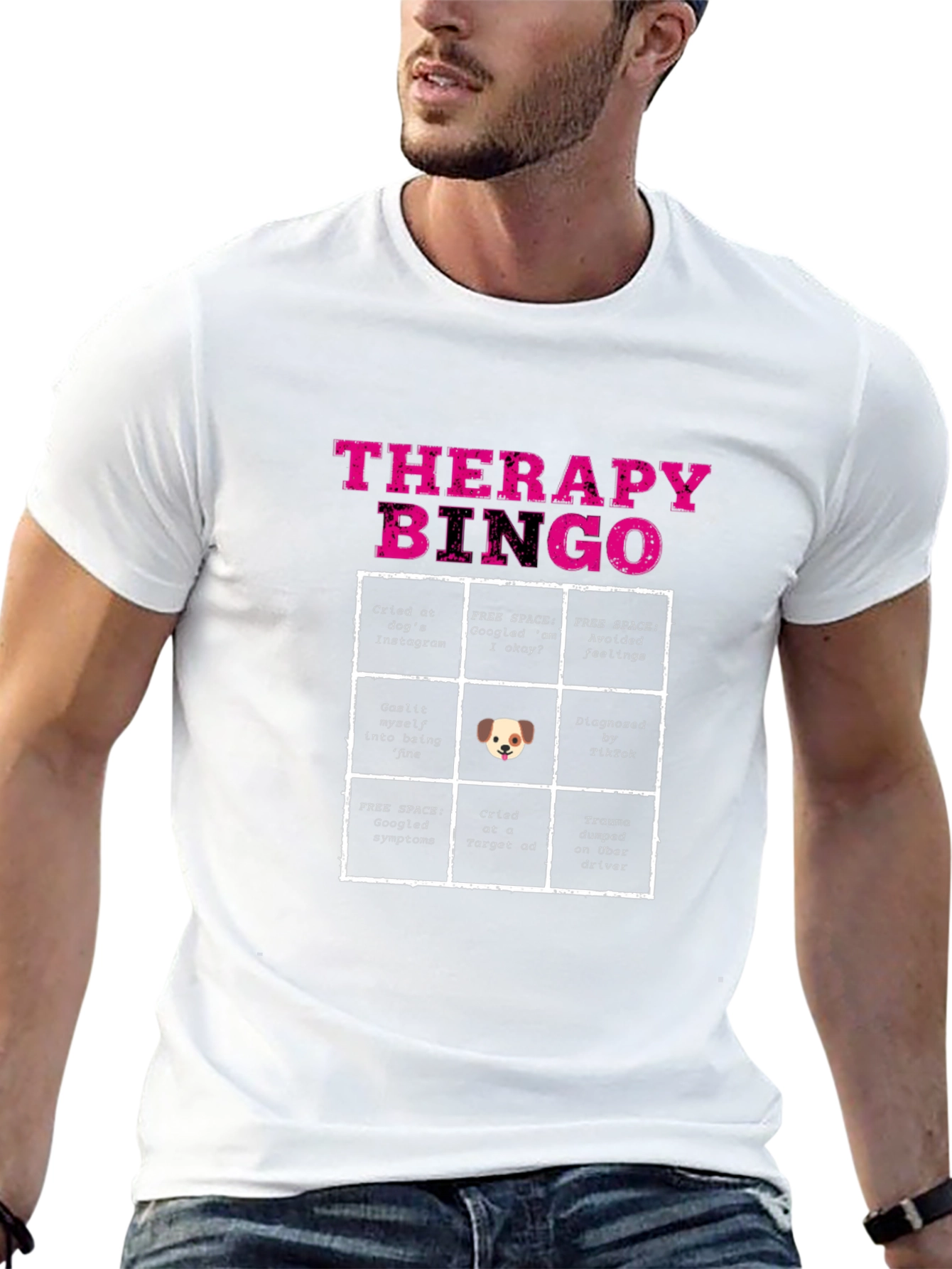 Therapy Bingo Black T-Shirt