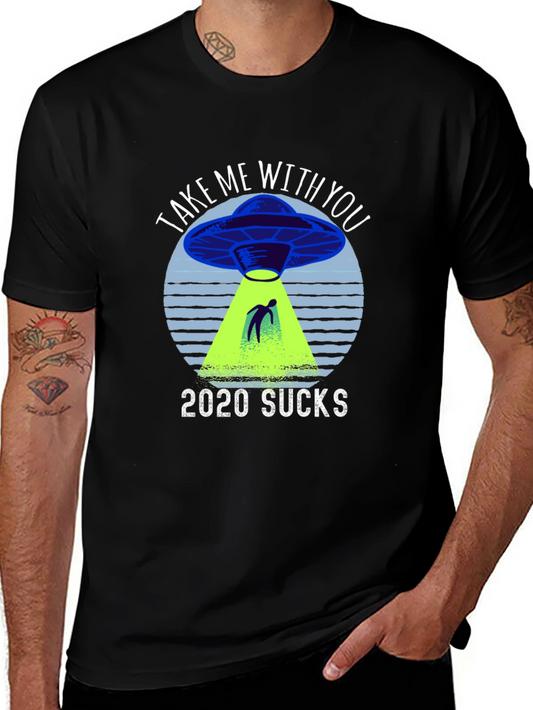 2020 Sucks UFO Graphic Novelty T-Shirt