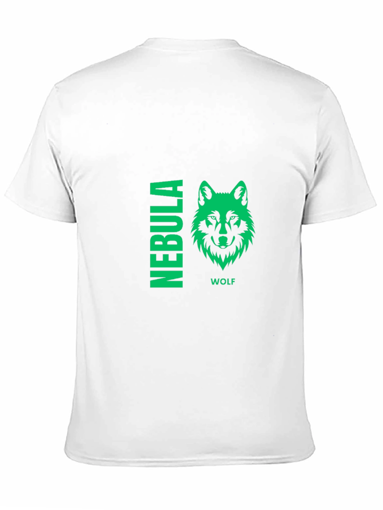 Nebula Wolf Graphic Print Black T-Shirt