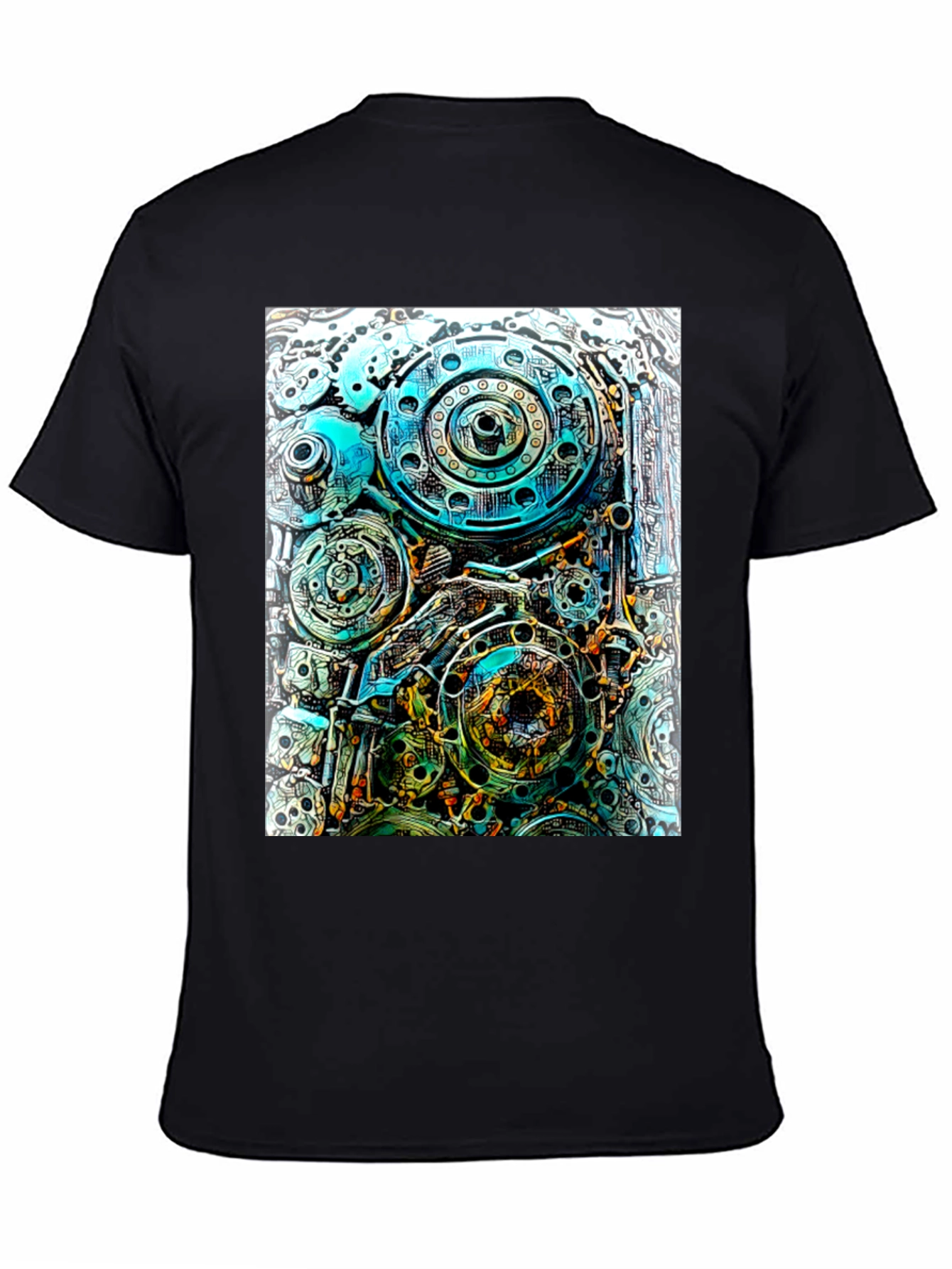 Steampunk Gear T-Shirt - Mechanical Design
