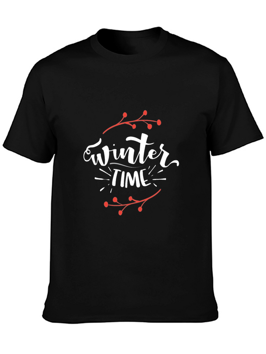 Winter Time Graphic Tee - Stylish Holiday Shirt