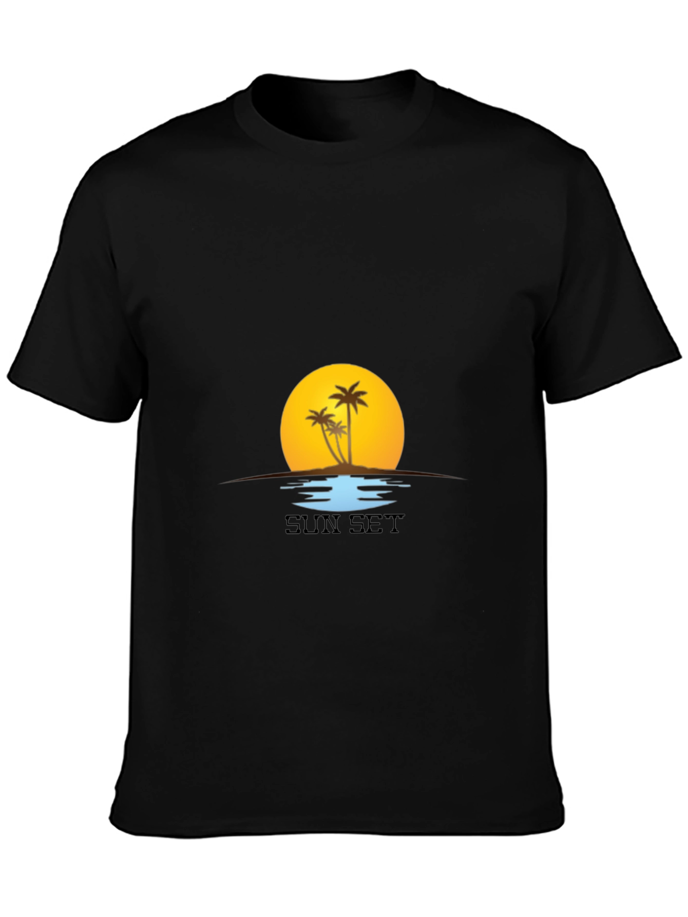 Sunset Palm Tree T-Shirt - Island Vibes