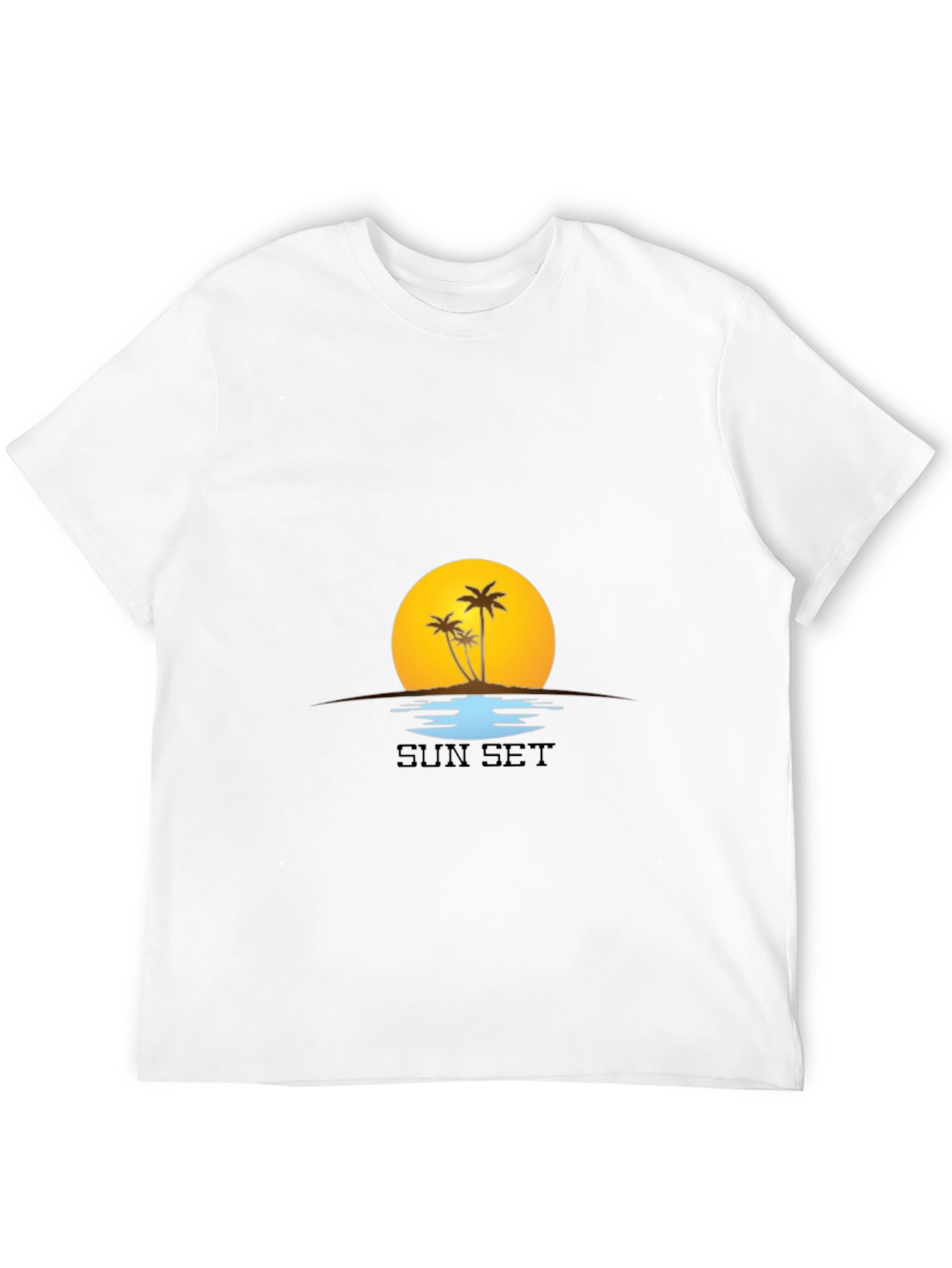Sunset Palm Tree T-Shirt - Island Vibes