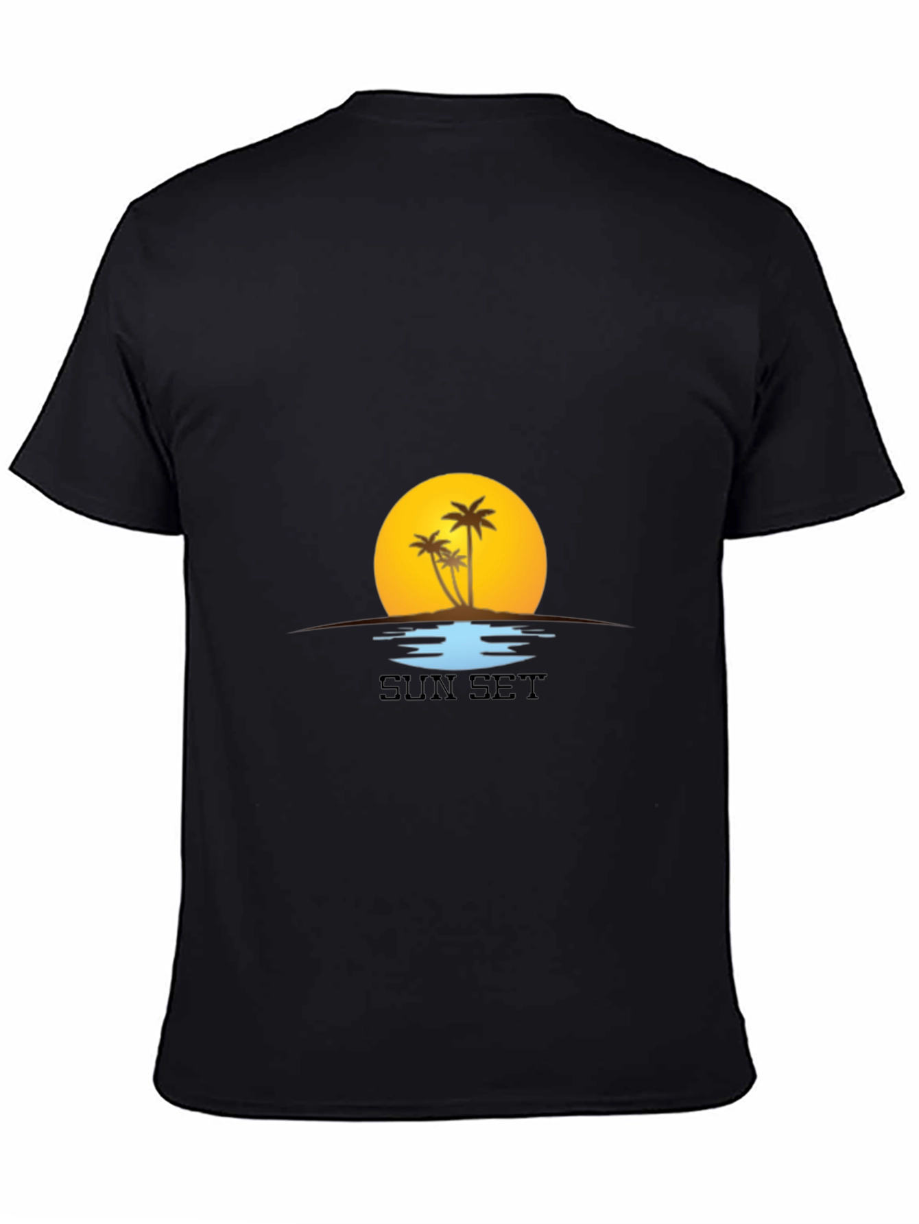 Sunset Palm Tree T-Shirt - Island Vibes