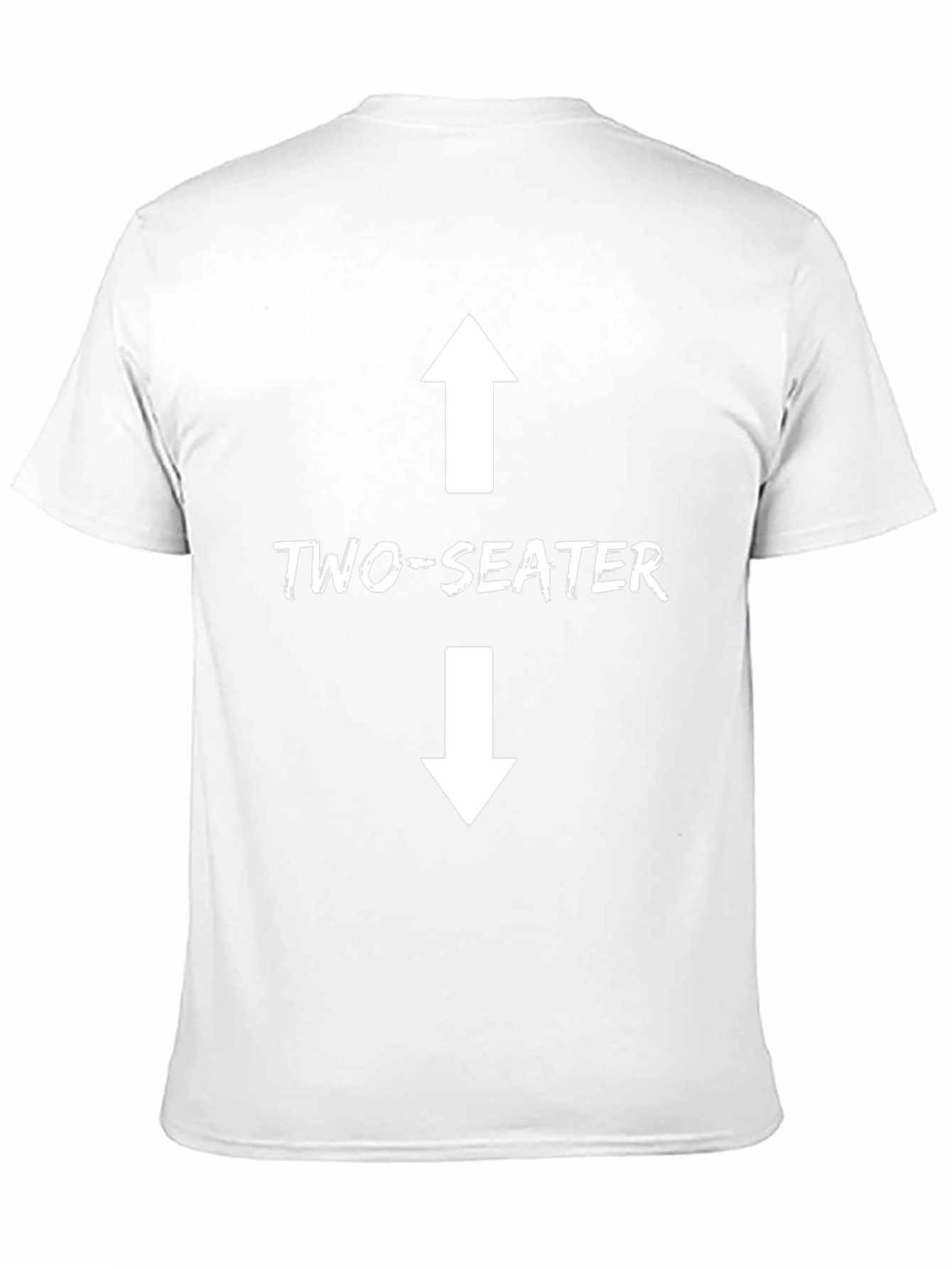 Two-Seater Graphic Tee - Black Cotton T-Shirt