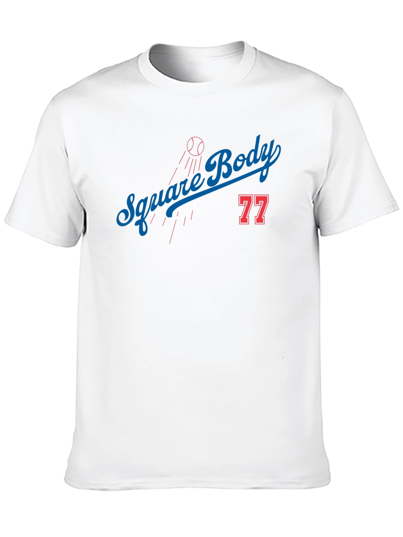Square Body Graphic Tee - Black