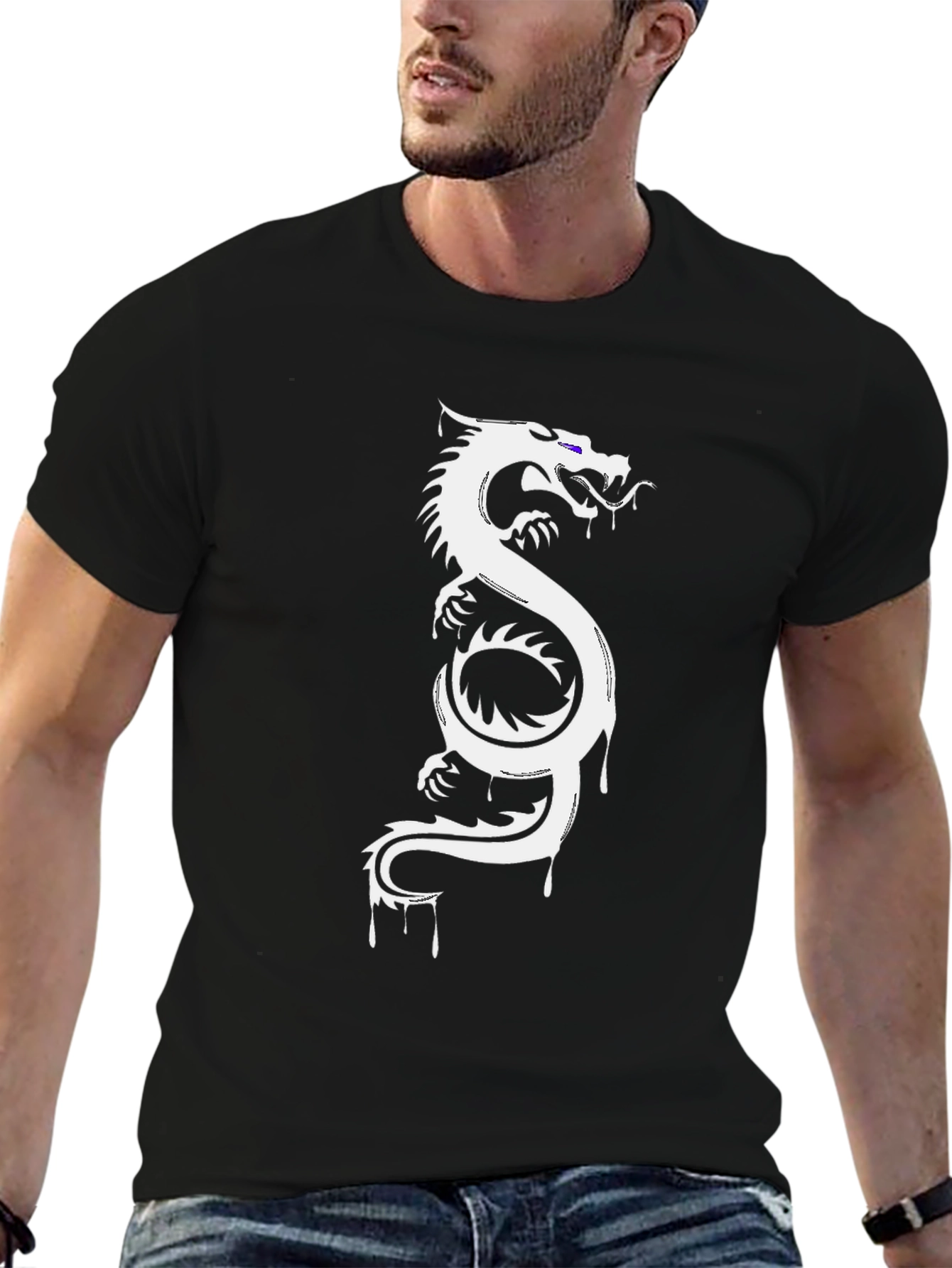 Dragon Graphic T-Shirt - Black