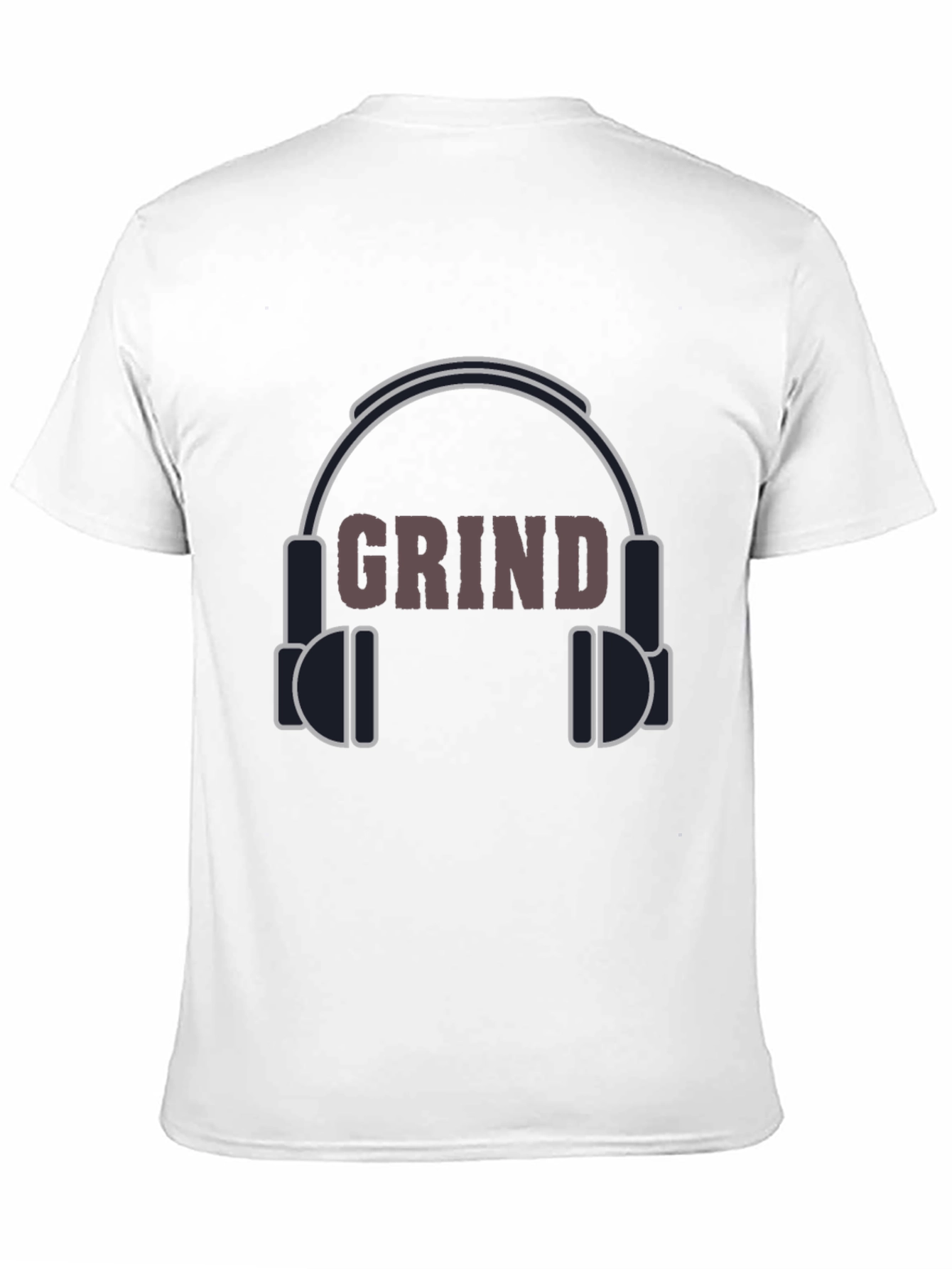 Grind Headphones Graphic Tee - Black Casual T-Shirt