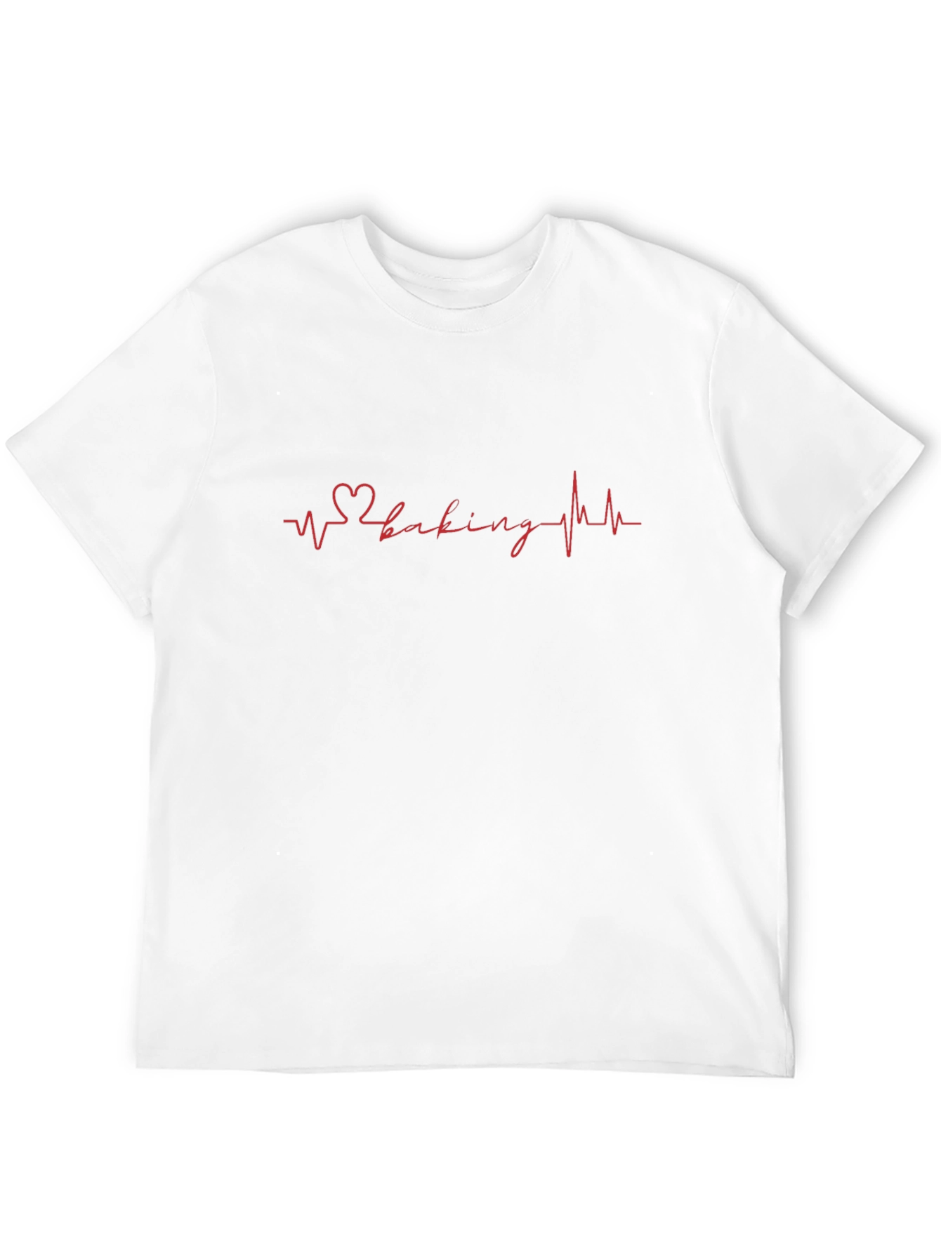 Heartbeat Baking T-Shirt - Black Cotton Blend Tee
