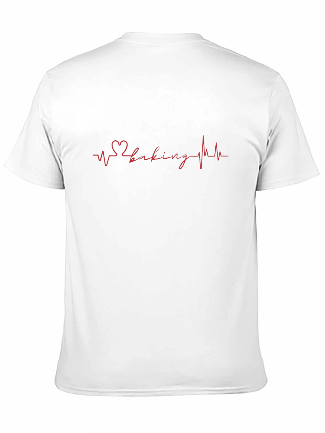 Heartbeat Baking T-Shirt - Black Cotton Blend Tee