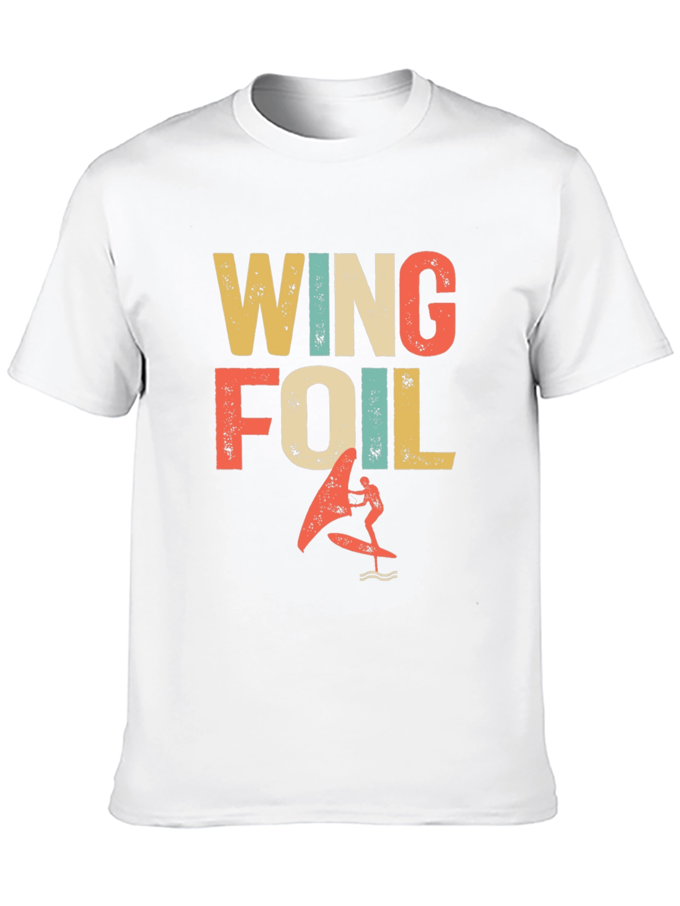 Wing Foil T-Shirt - Retro Surfing Design