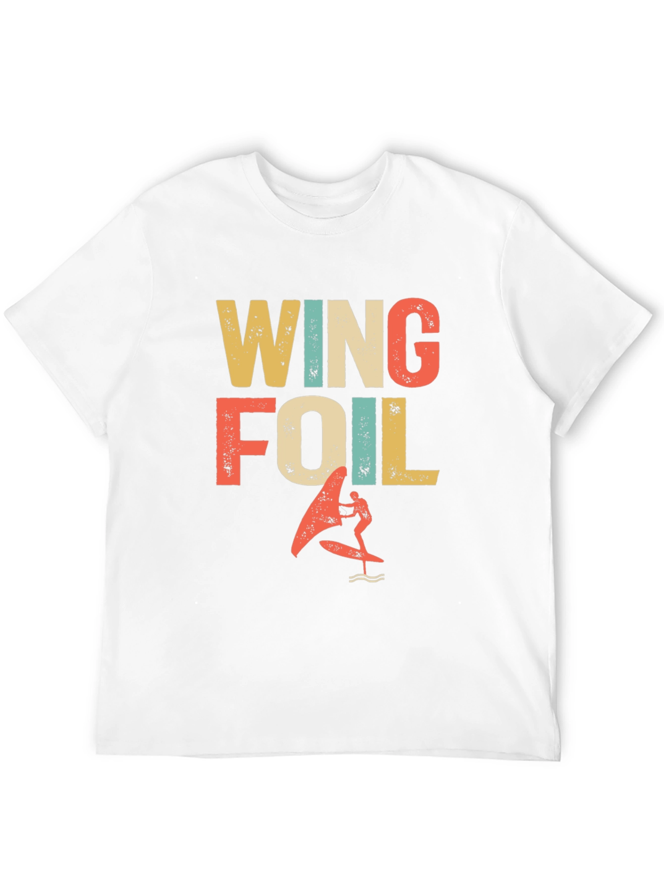 Wing Foil T-Shirt - Retro Surfing Design
