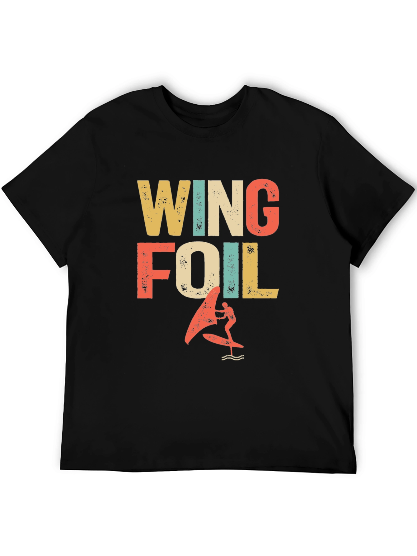 Wing Foil T-Shirt - Retro Surfing Design