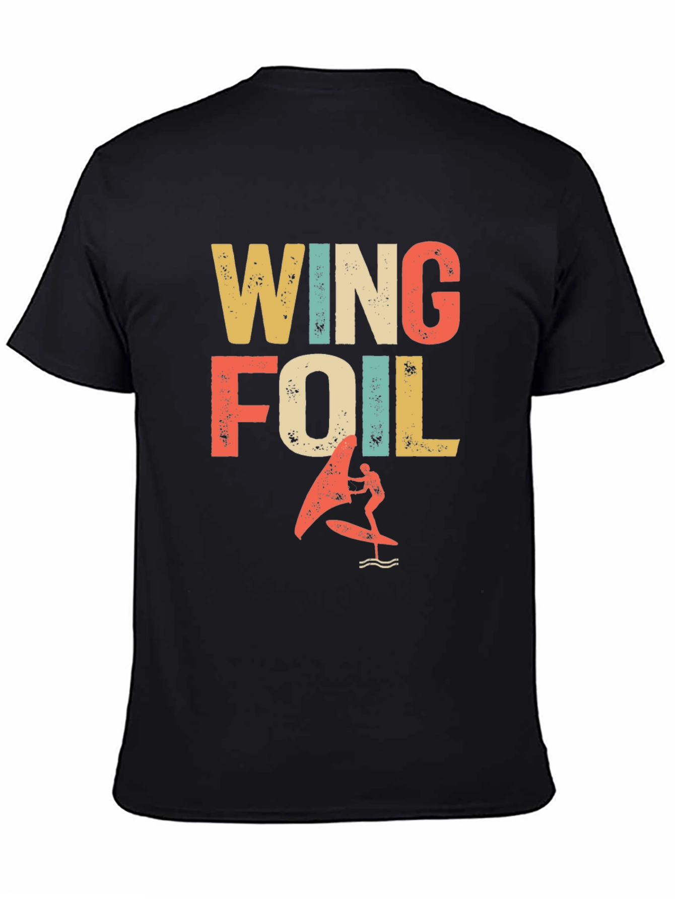 Wing Foil T-Shirt - Retro Surfing Design