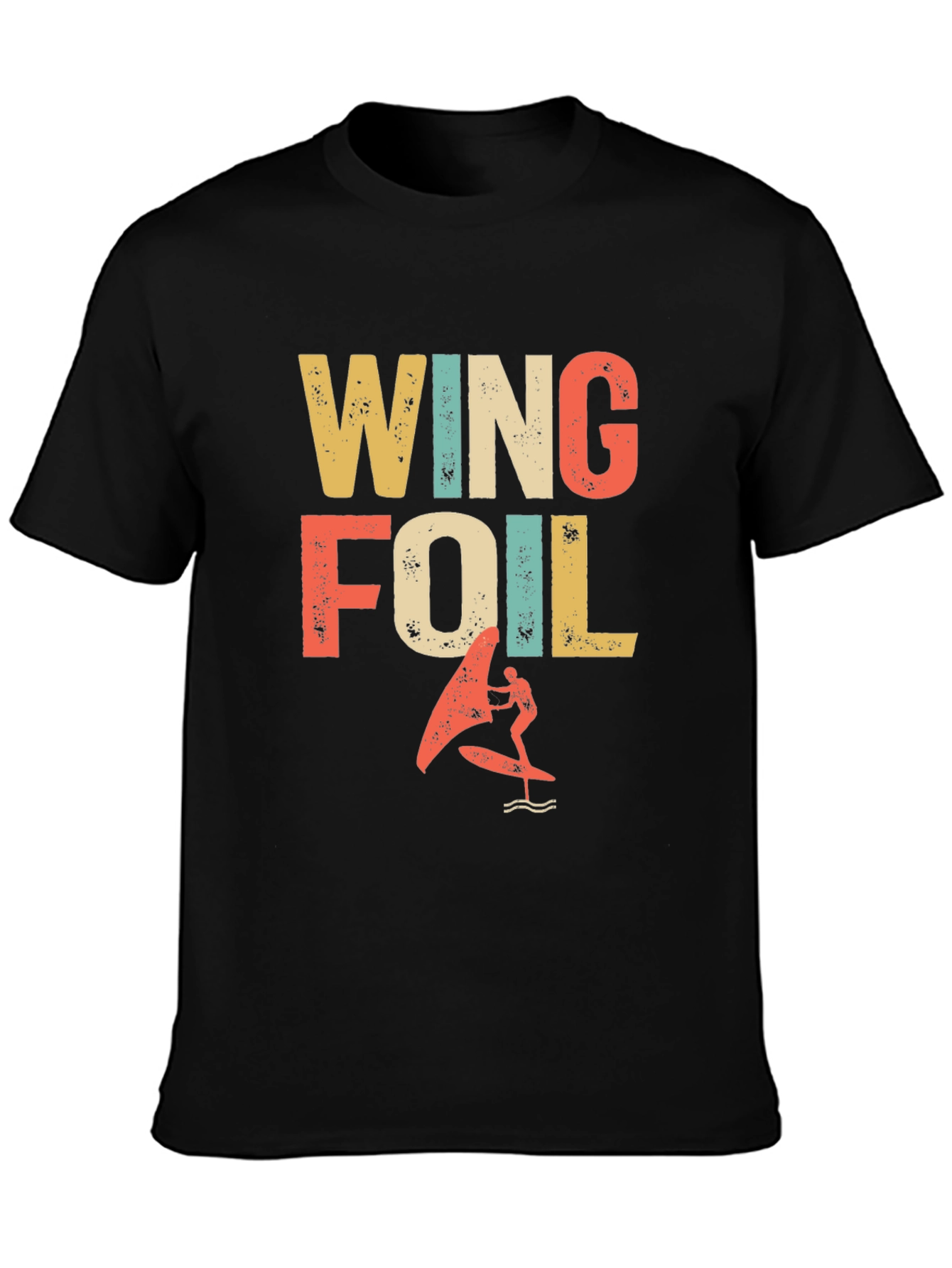 Wing Foil T-Shirt - Retro Surfing Design