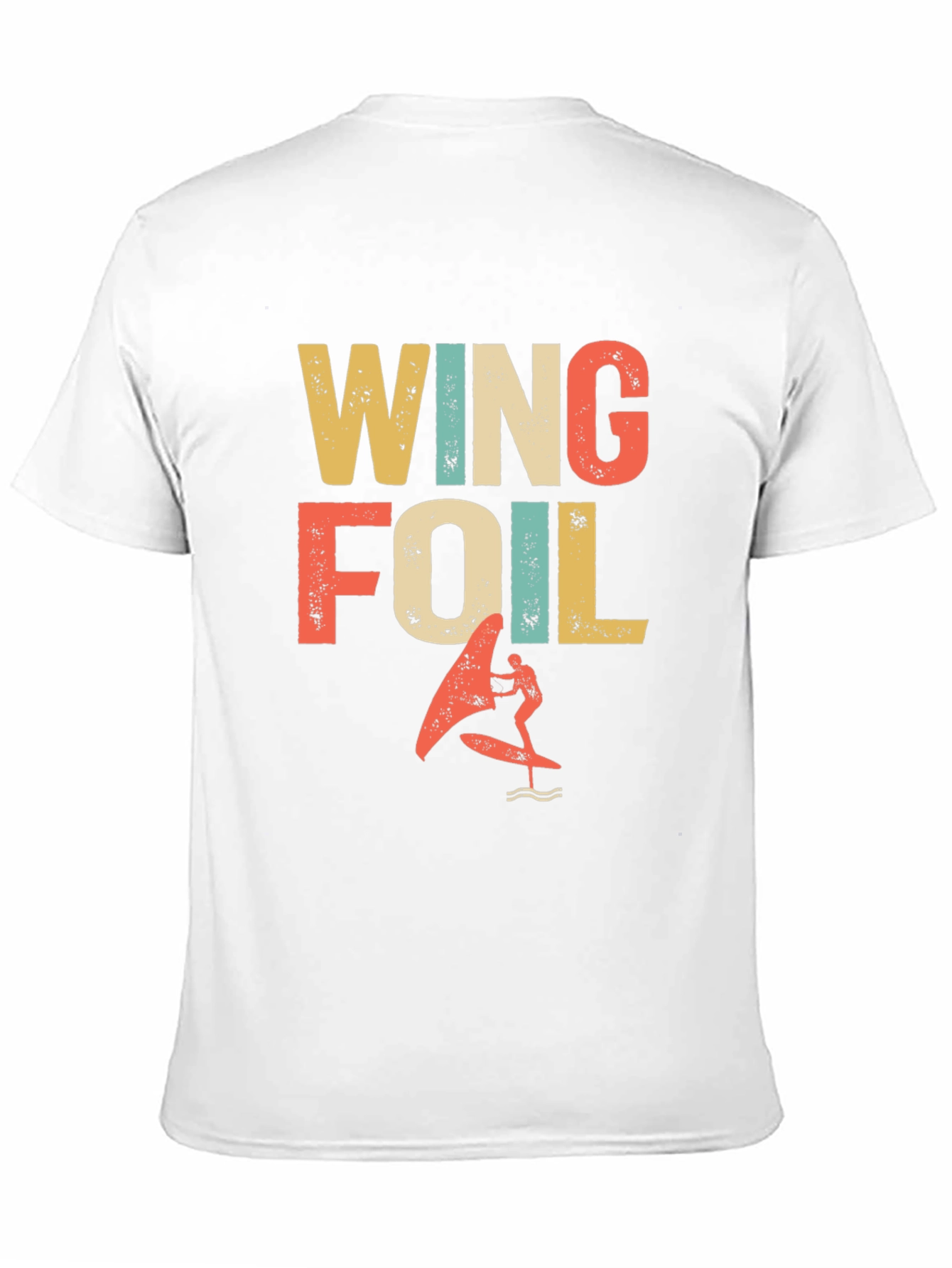 Wing Foil T-Shirt - Retro Surfing Design