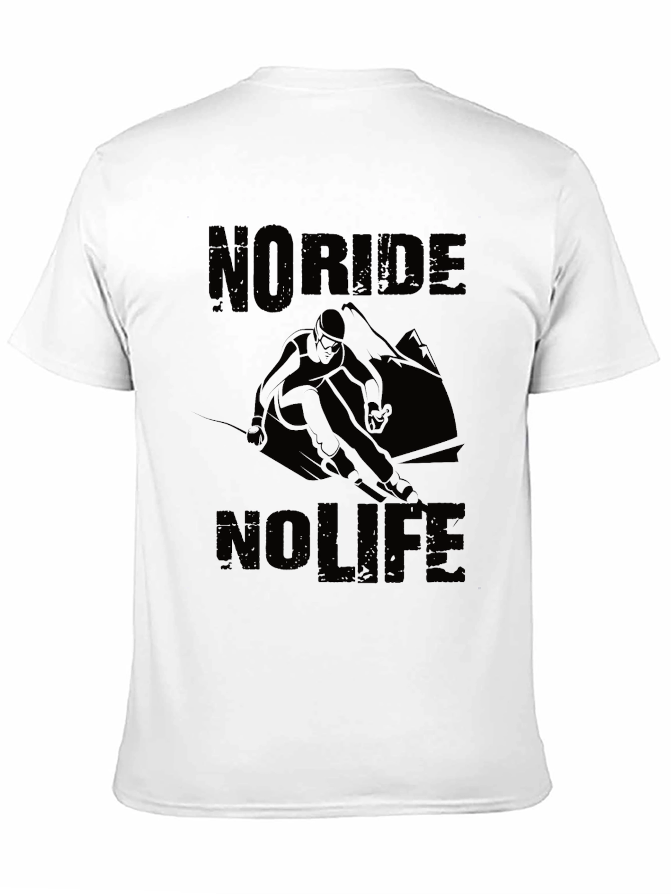 No Ride No Life Black Graphic Tee