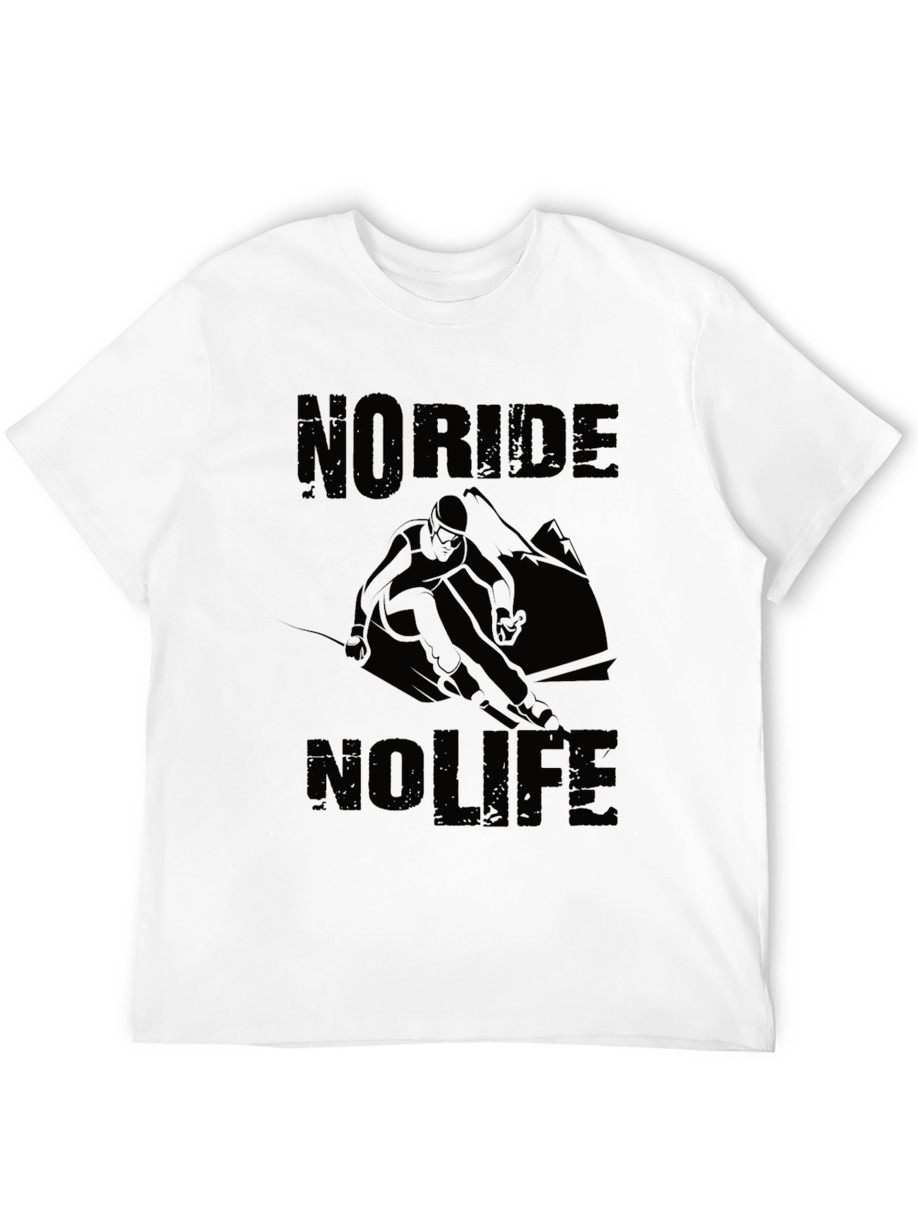 No Ride No Life Black Graphic Tee