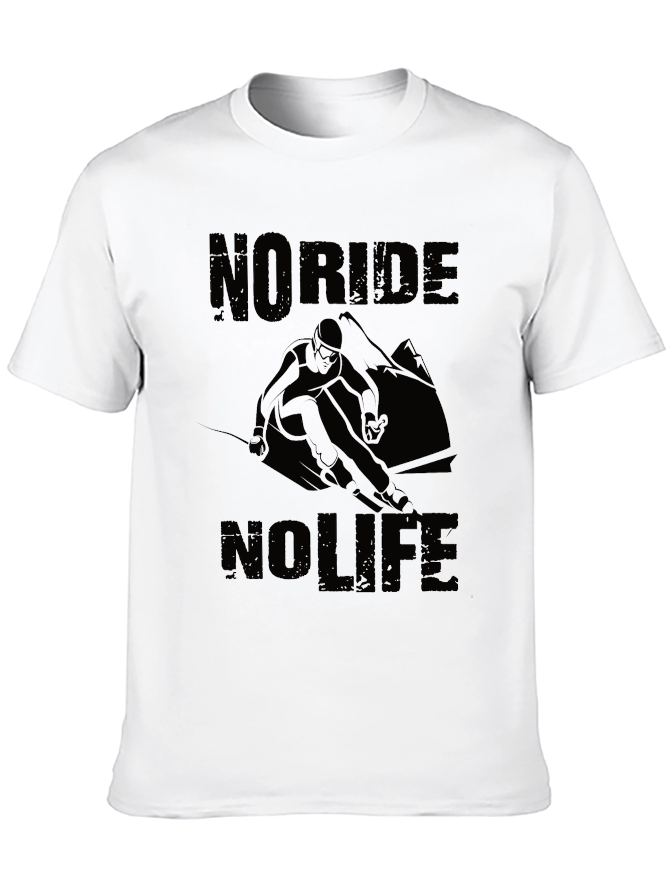 No Ride No Life Black Graphic Tee