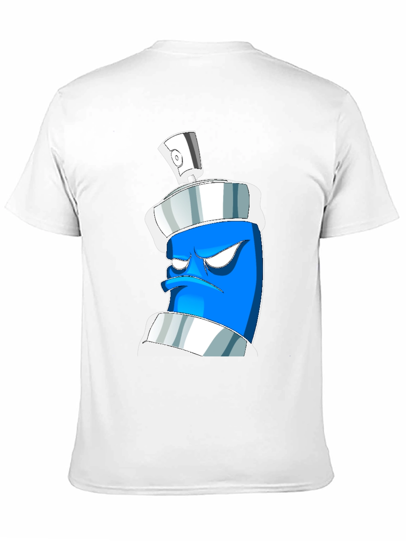 Grumpy Spray Can Graphic Tee - Black