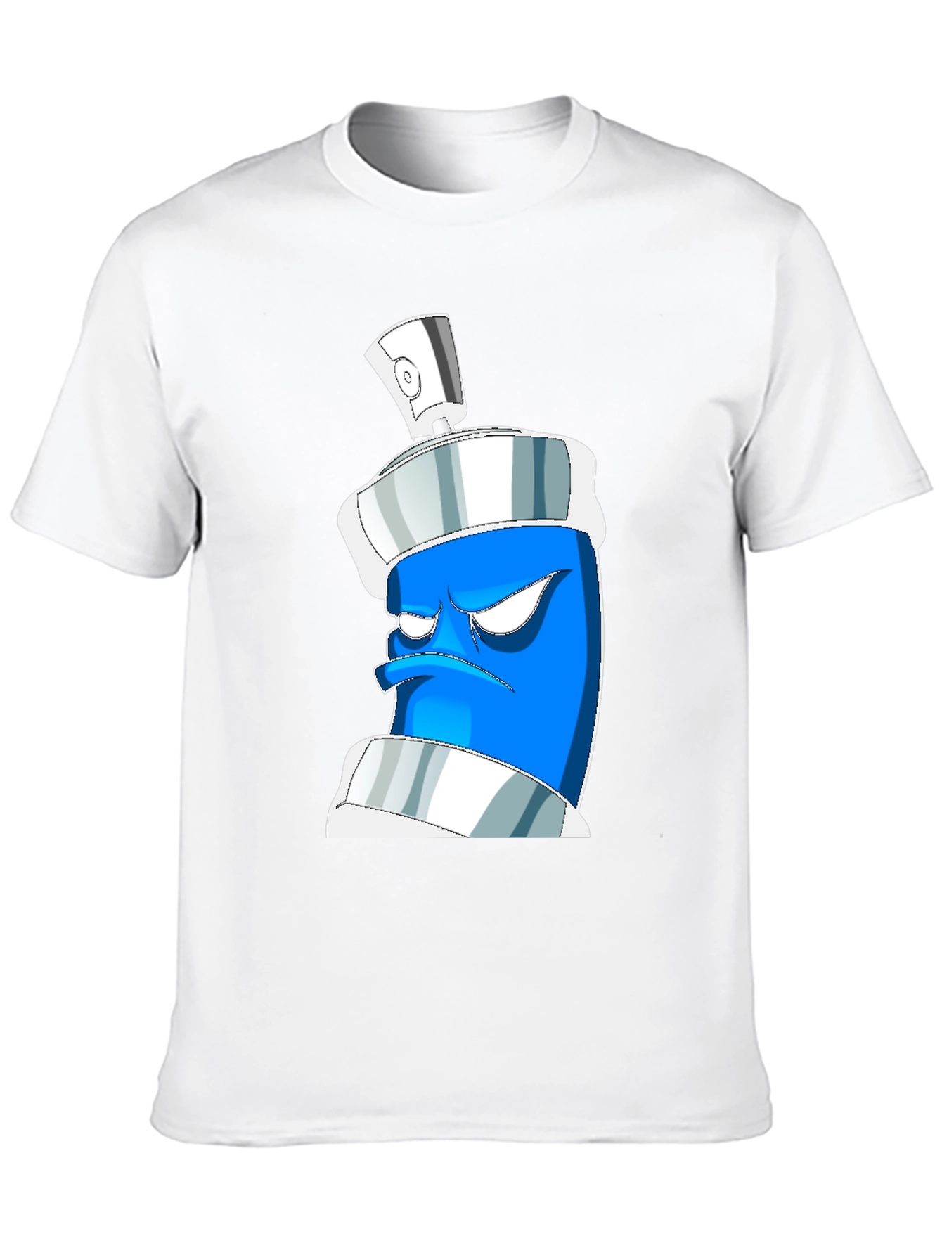 Grumpy Spray Can Graphic Tee - Black