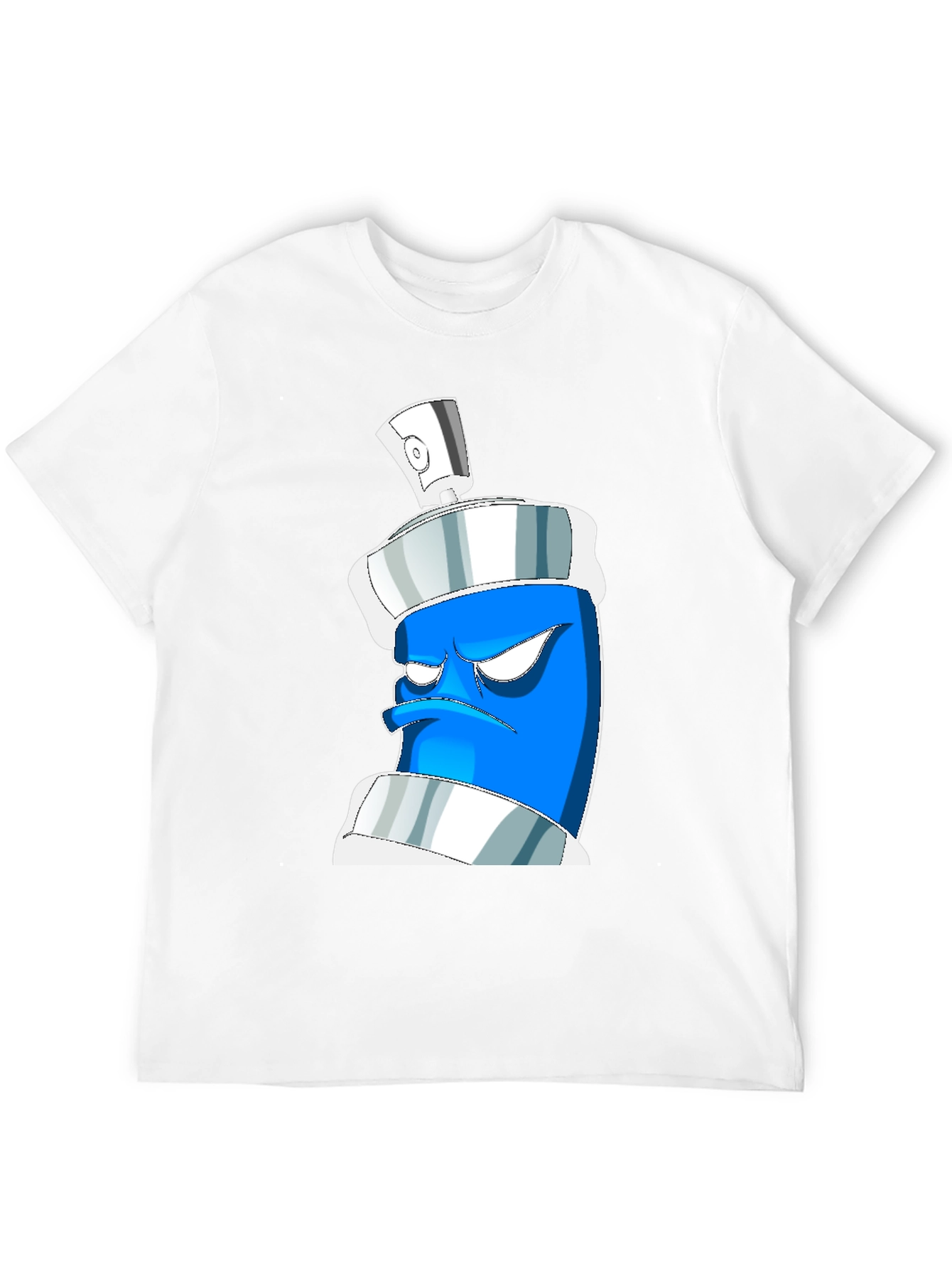 Grumpy Spray Can Graphic Tee - Black