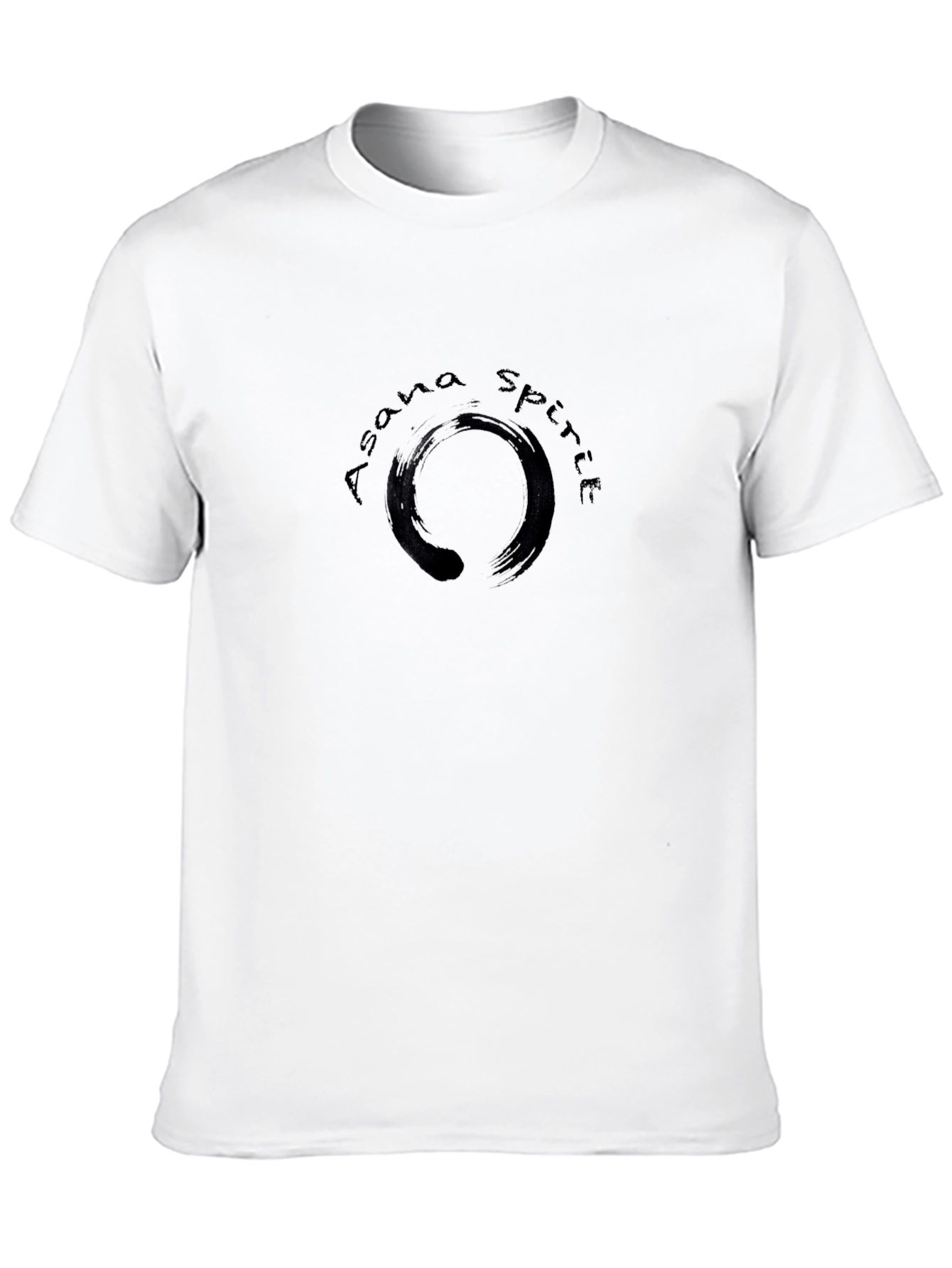 Asana Spirit Zen Circle Graphic Black T-Shirt
