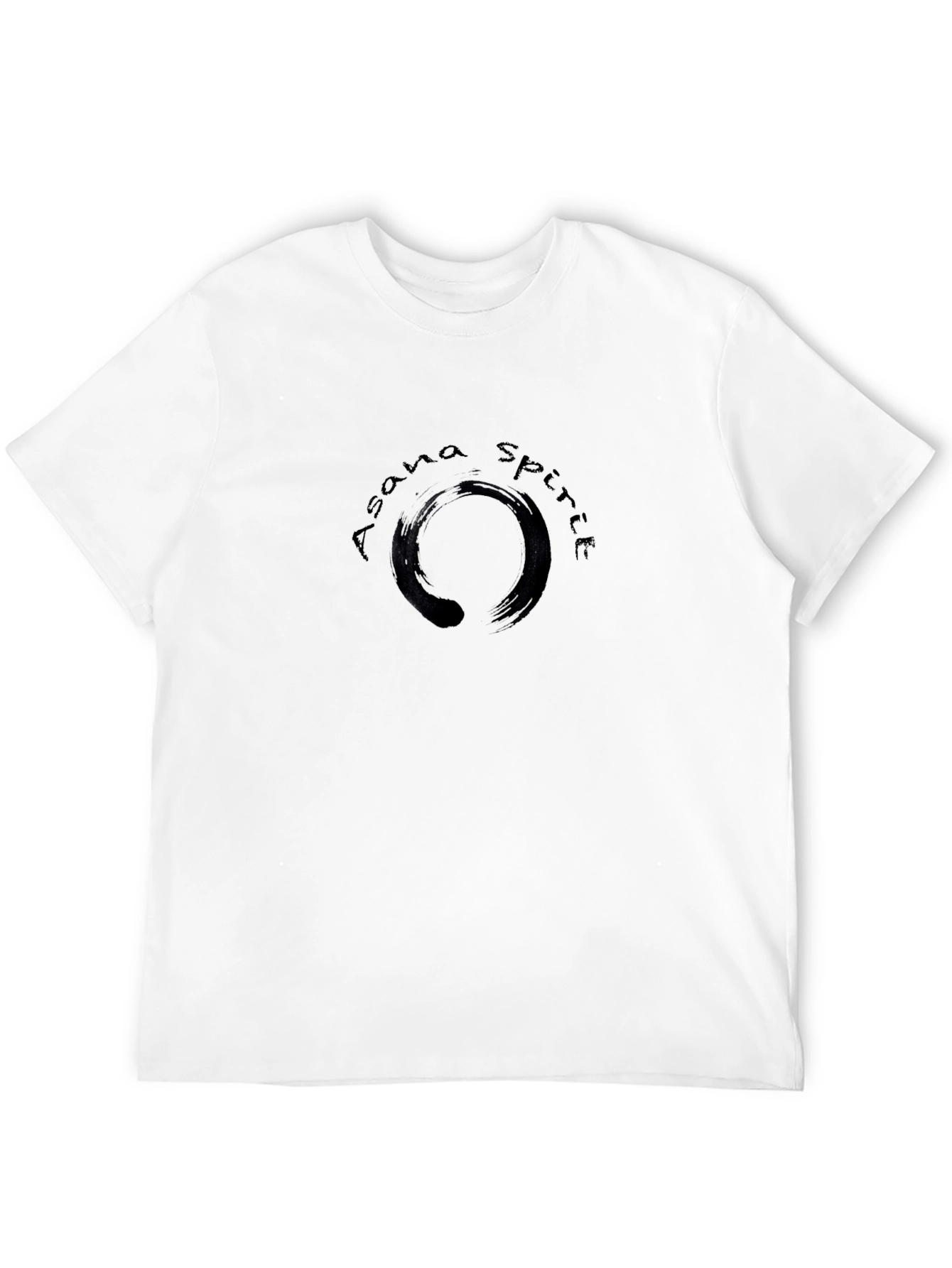 Asana Spirit Zen Circle Graphic Black T-Shirt