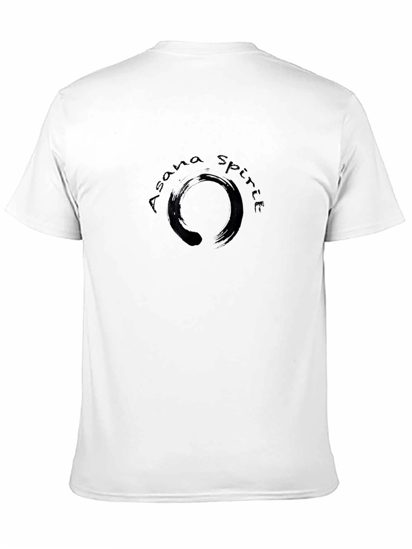 Asana Spirit Zen Circle Graphic Black T-Shirt