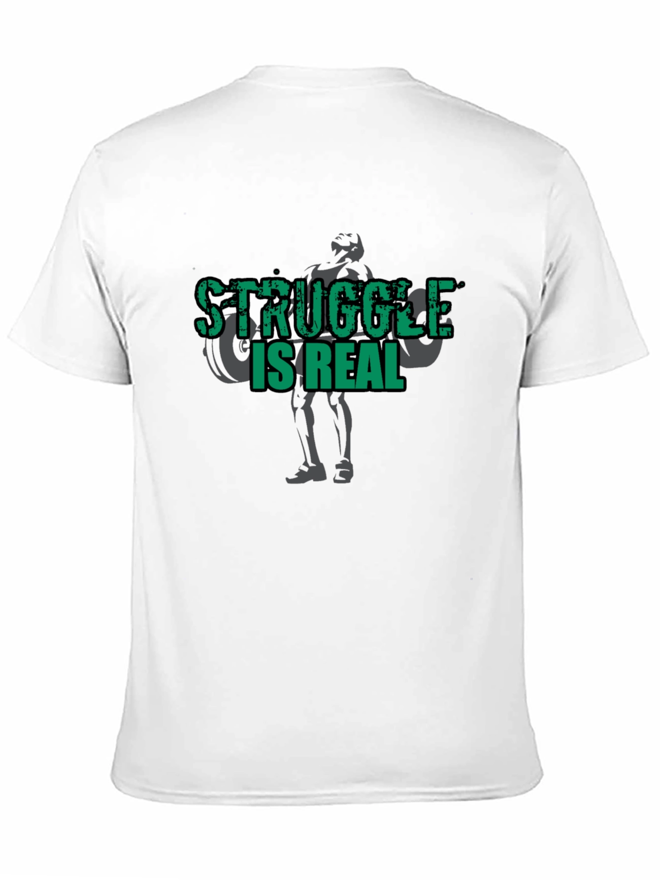 Struggle Is Real Gym T-Shirt - Black