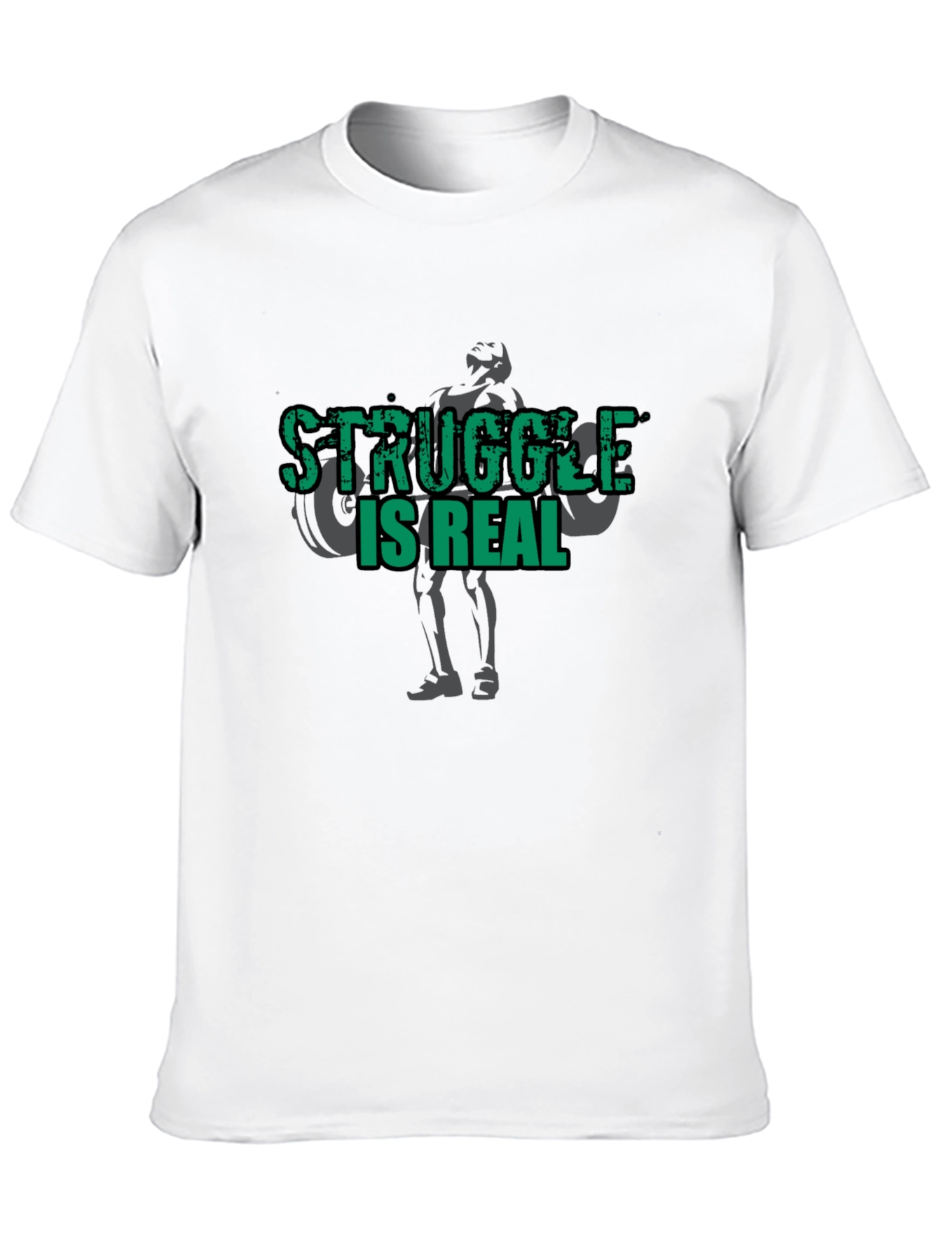Struggle Is Real Gym T-Shirt - Black