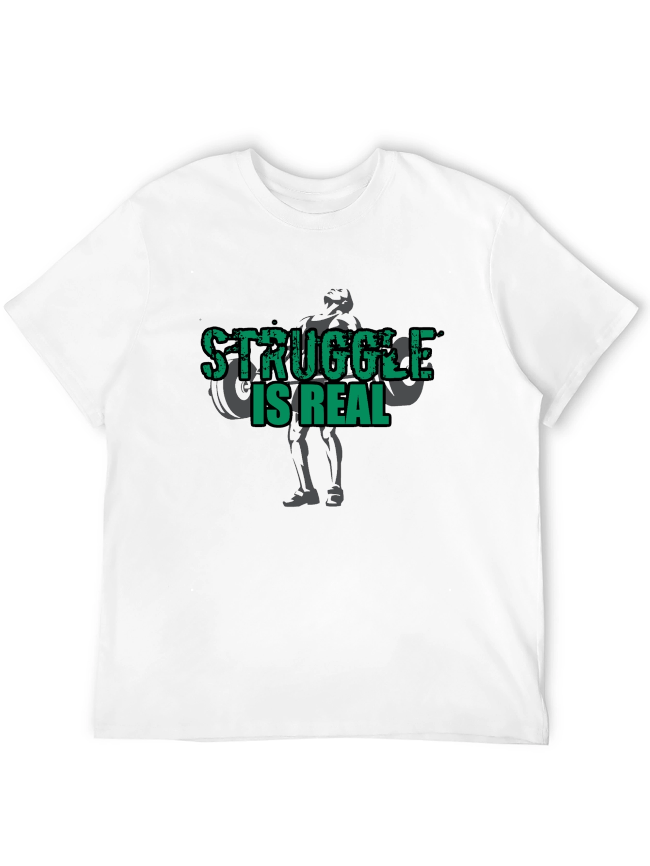 Struggle Is Real Gym T-Shirt - Black
